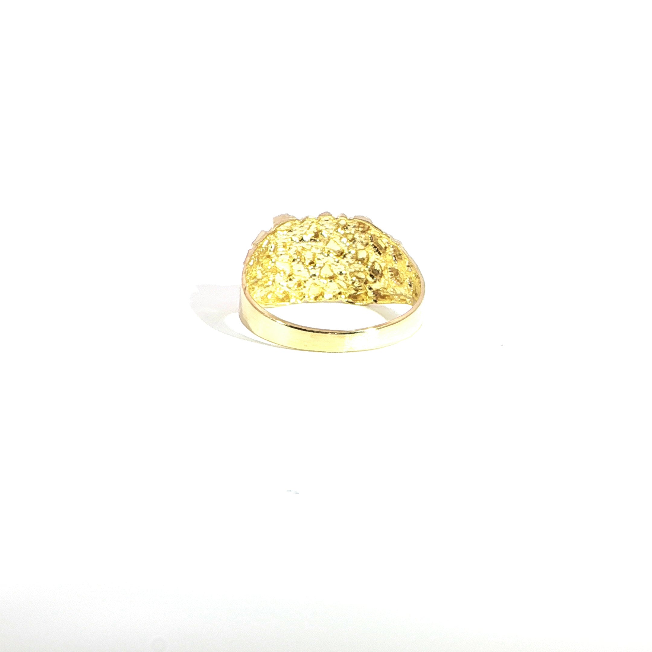 14K Gold Nugget Ring – 11.54mm