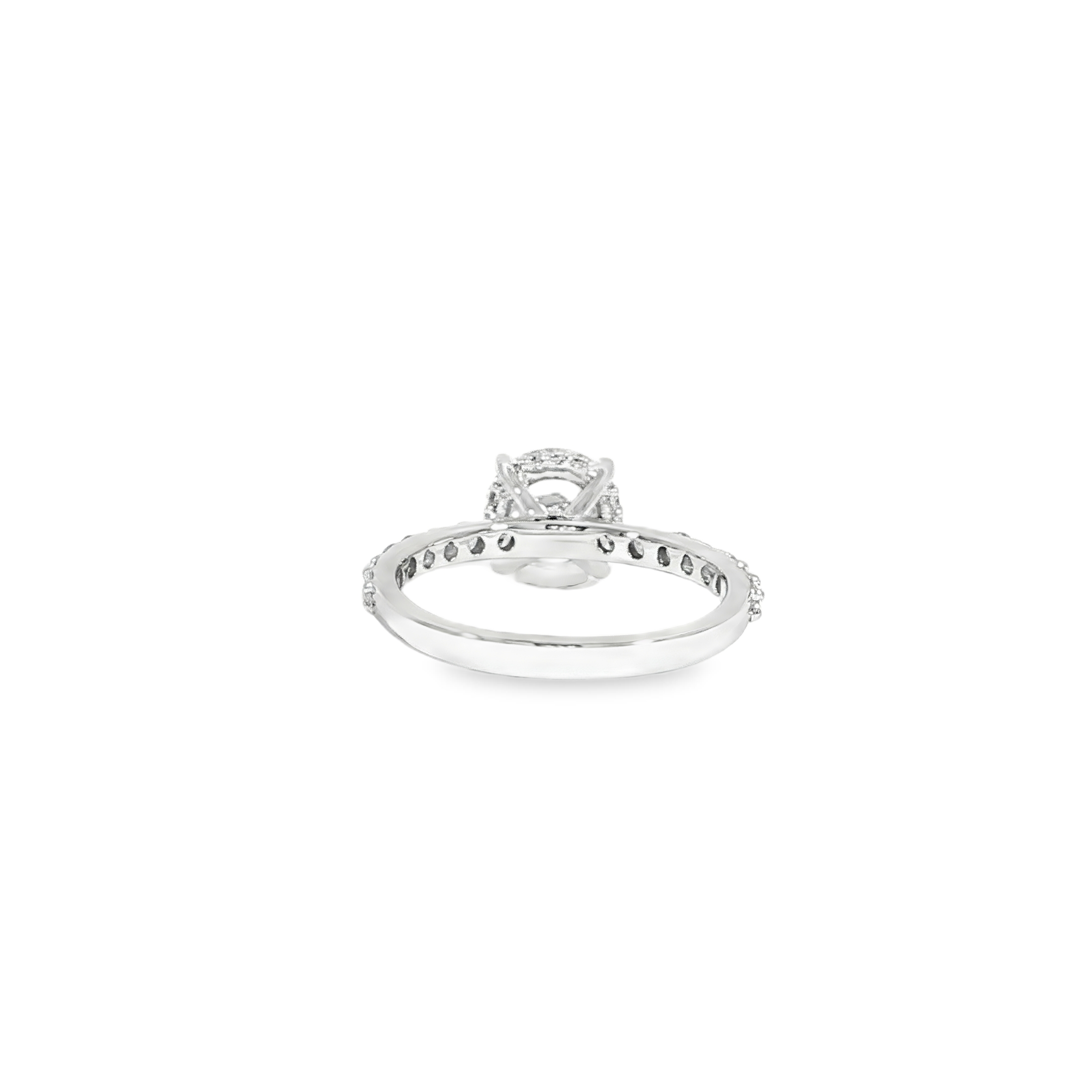 14K Gold Round Diamond Engagement Ring