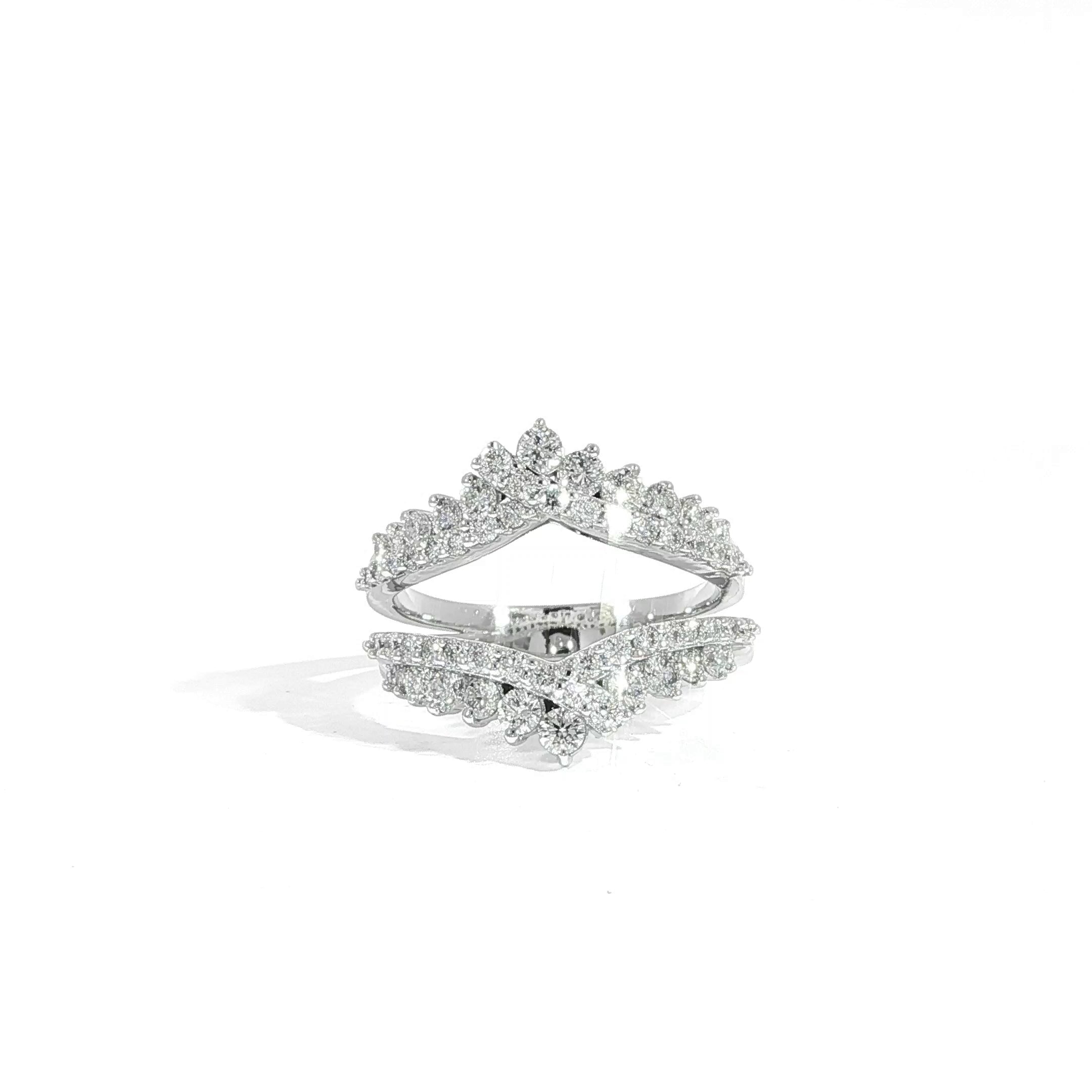 14K Diamond Double Row Enhancer