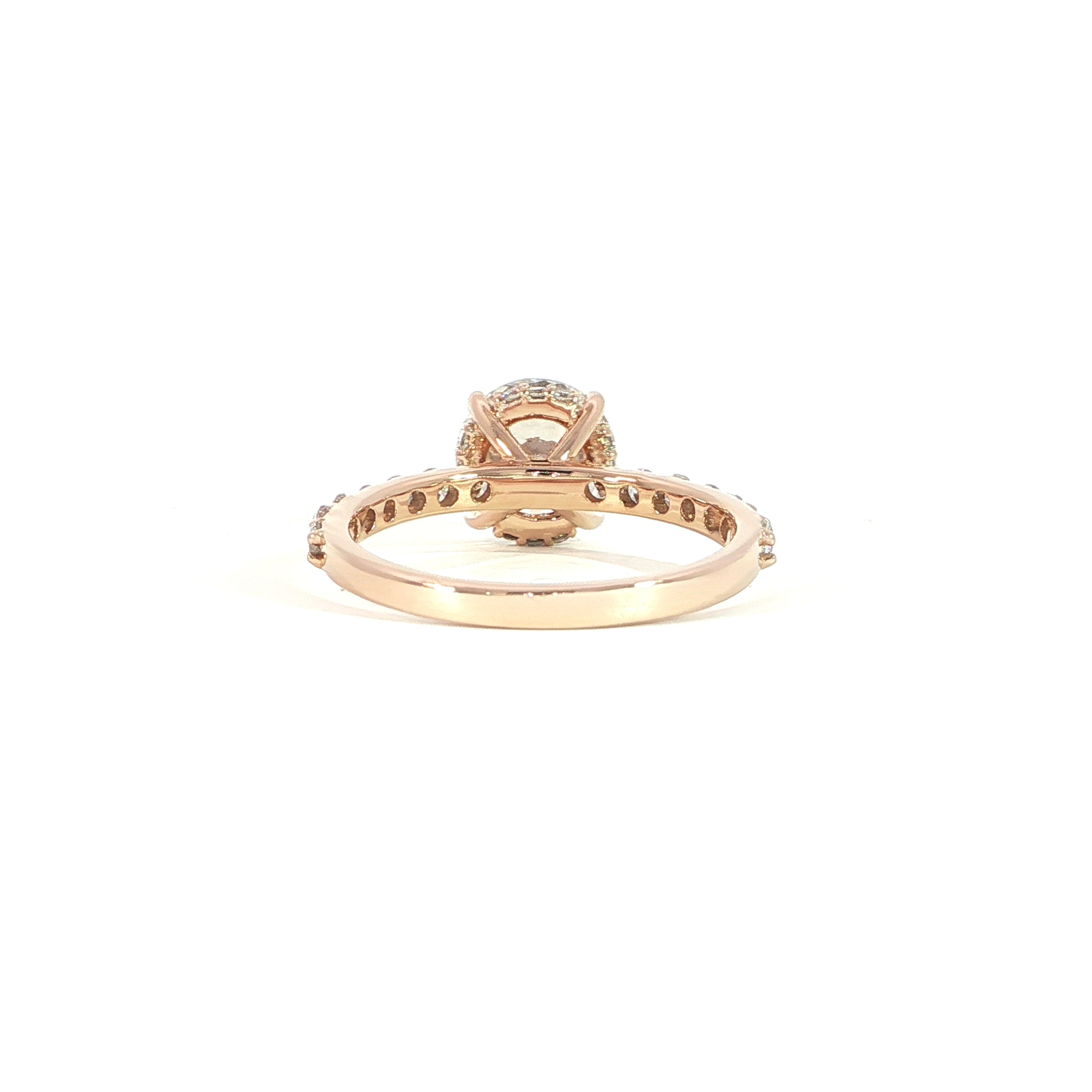 14K Gold Round Diamond Engagement Ring
