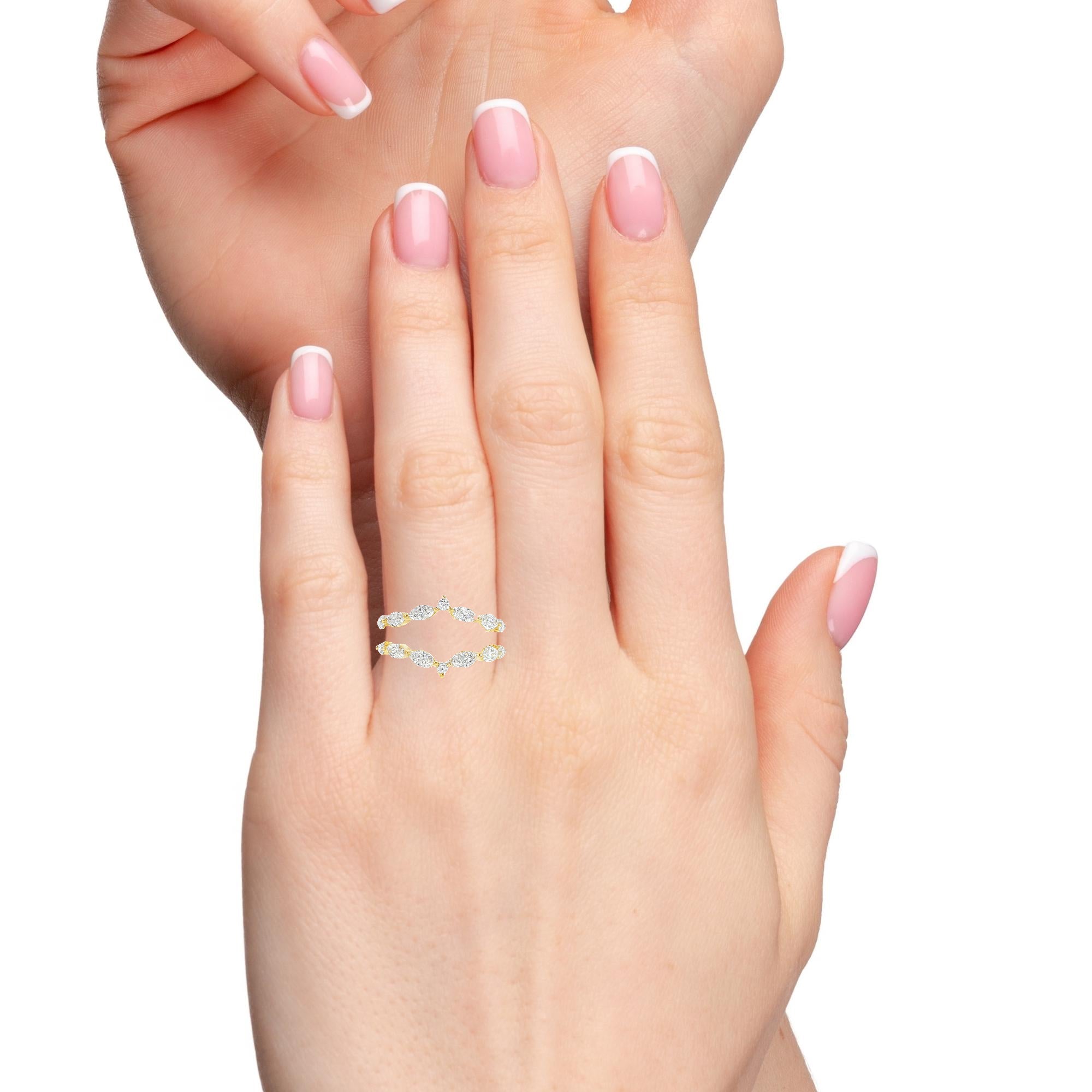 14K Marquise Diamond Enhancer