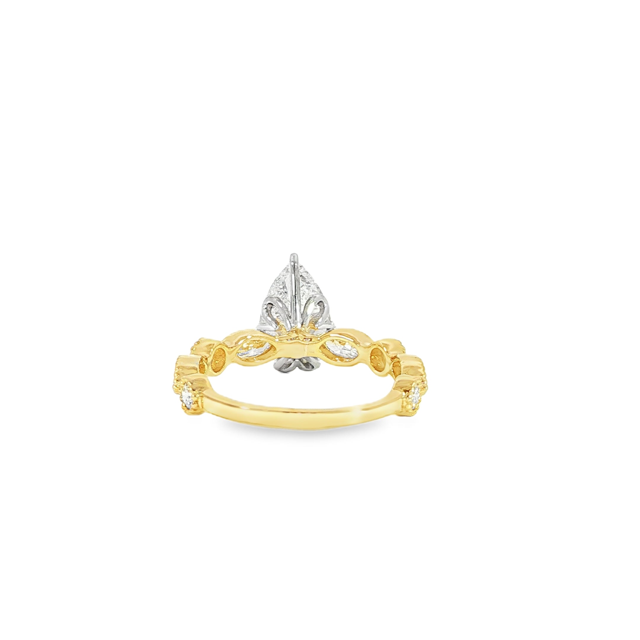 14K Pear-Shape Diamond Ring