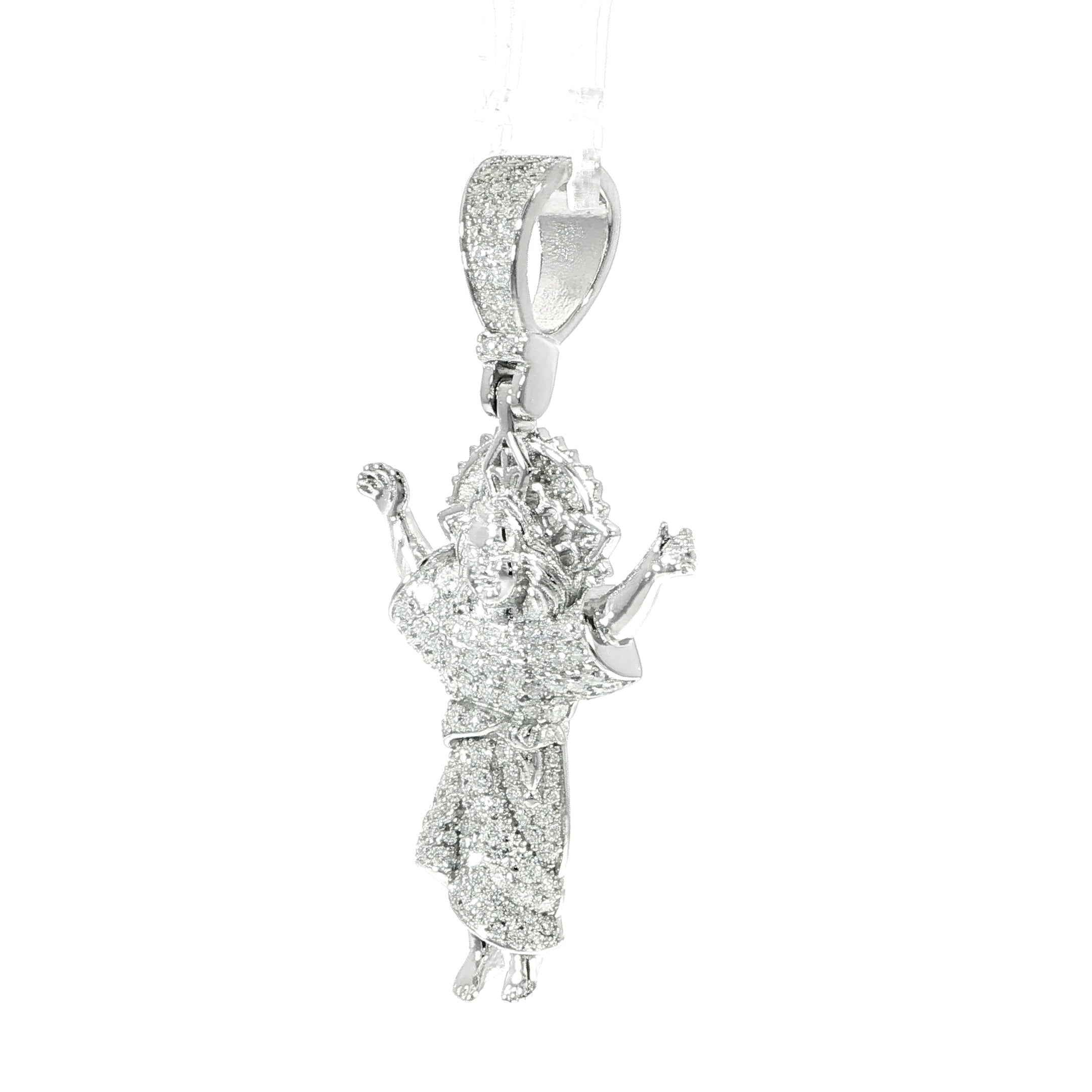 Sterling Silver Lion Face Pendant – 1.51ctw