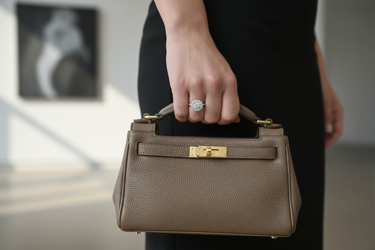 Sterling Silver Baguette Circle Ring – VVS Moissanite 0.83 CTW