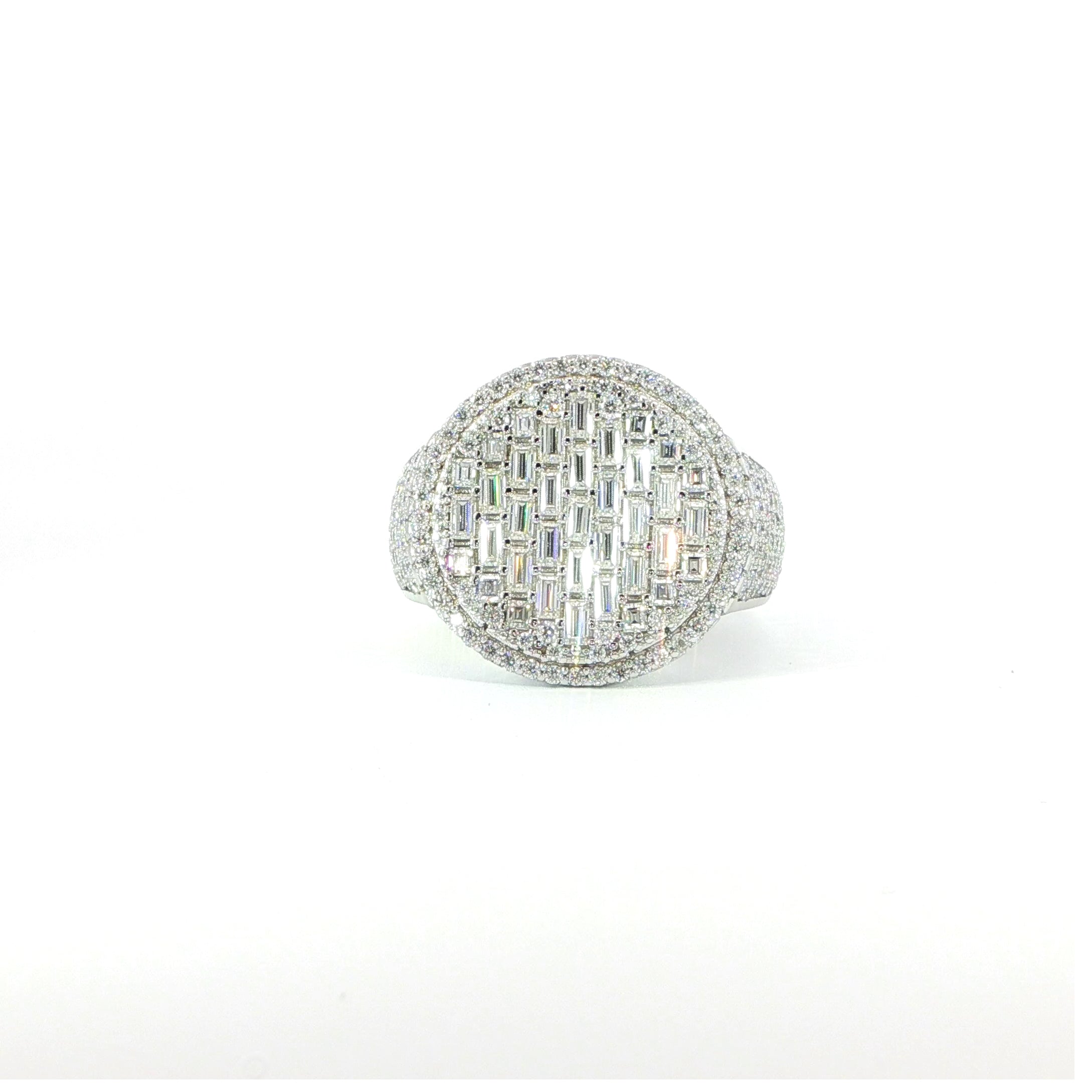 925 Sterling Silver VVS Moissanite Ring - 1