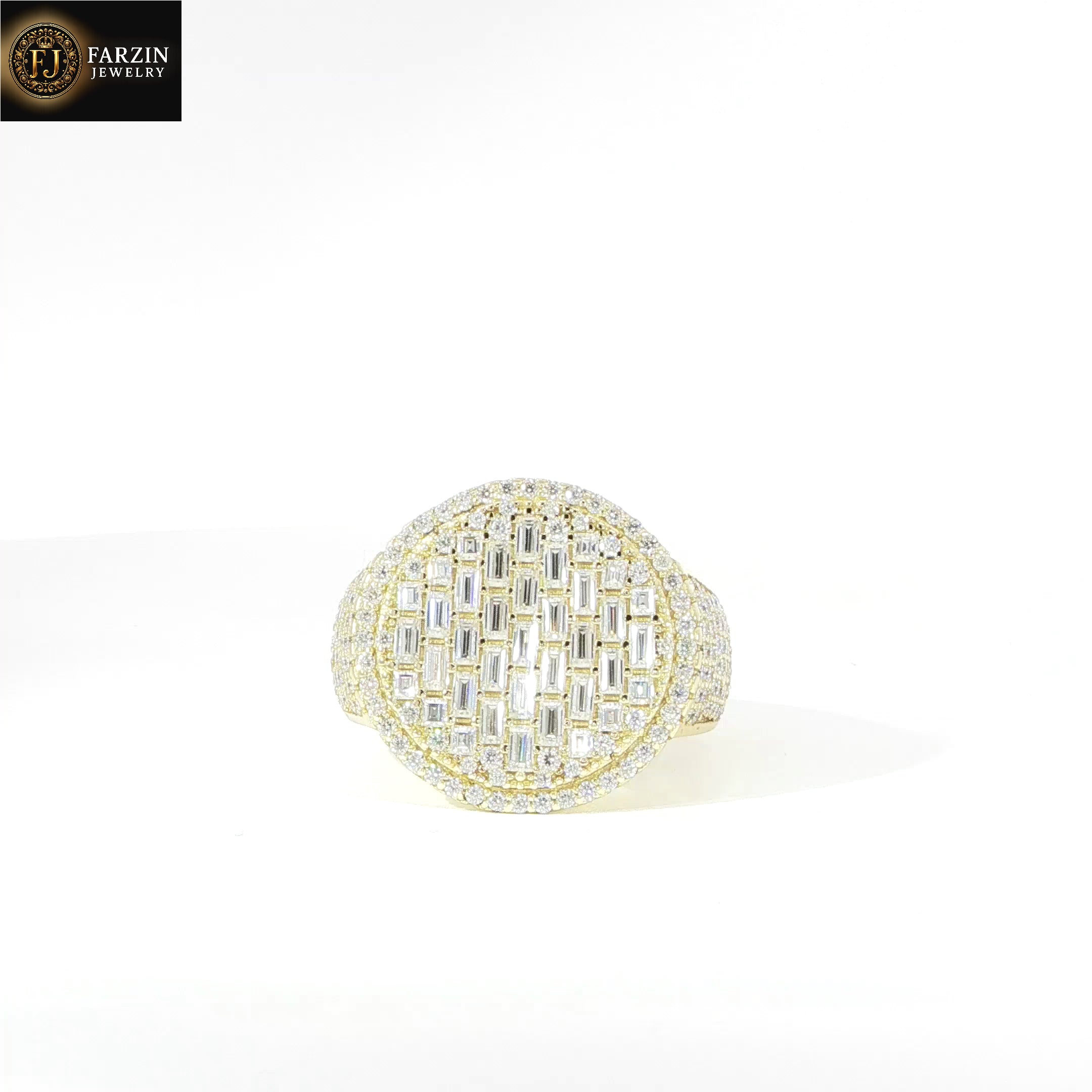 925 Sterling Silver VVS Moissanite Ring - 1