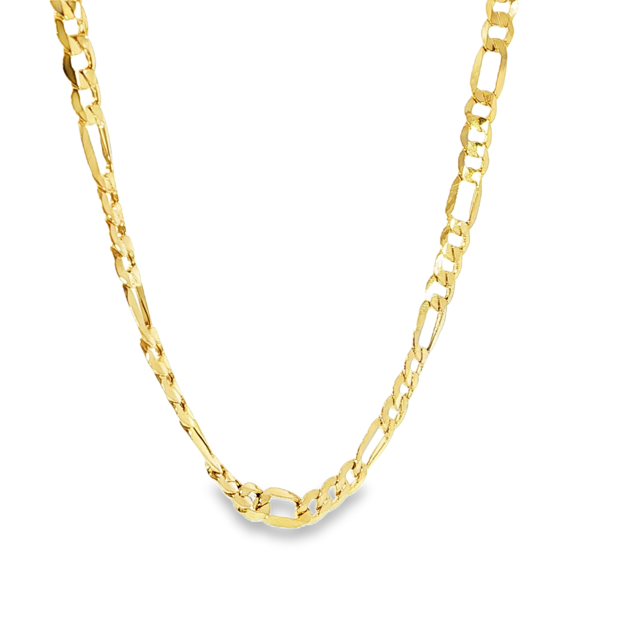 10K Yellow Gold High Polish Figaro - 8.5MM