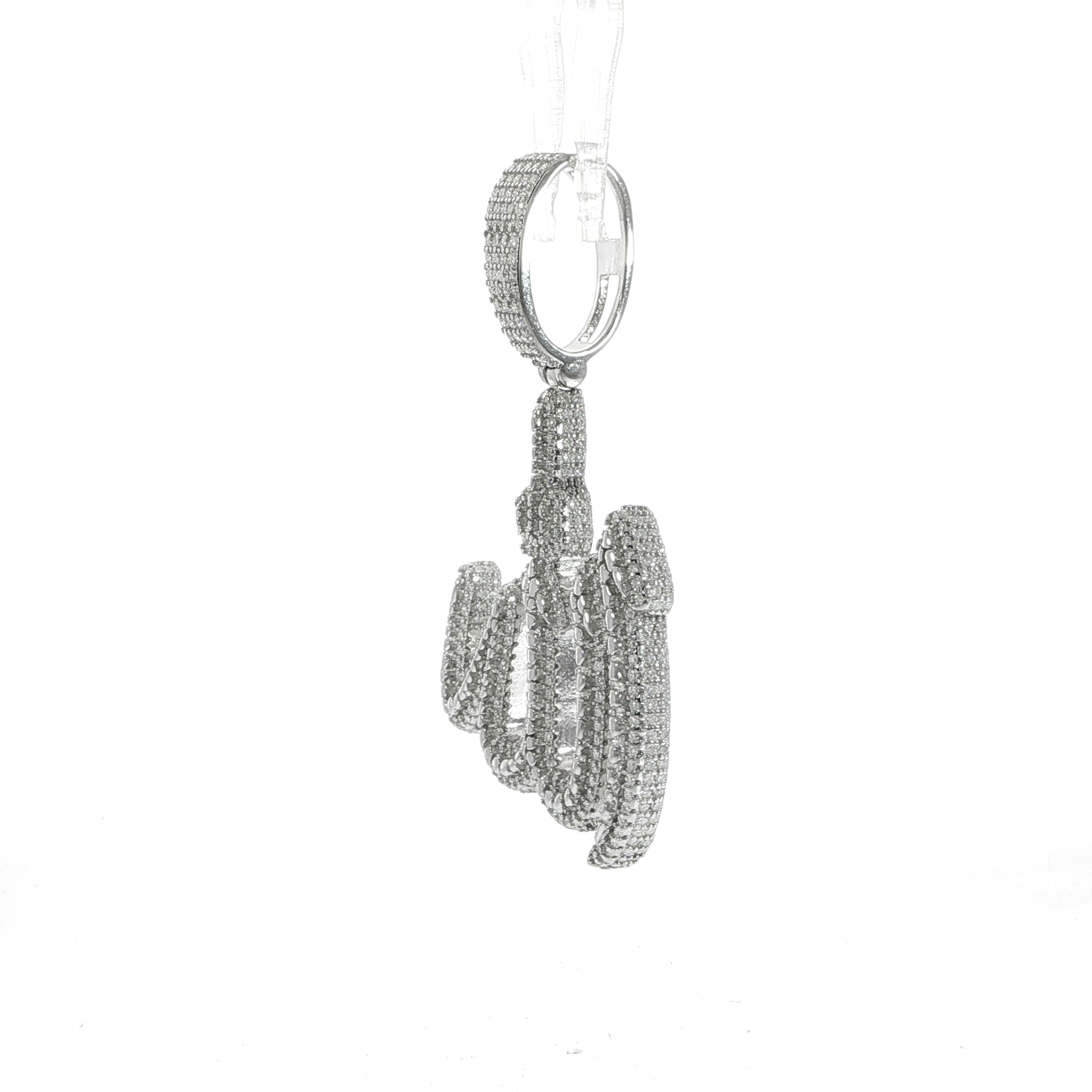 Sterling Silver Allah Pendant – VVS Moissanite 2.70CTW