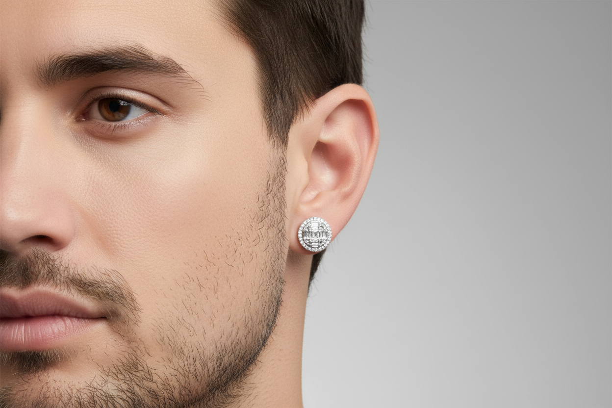 10K Yellow Gold Cluster Diamond Earrings – 0.68 CTW