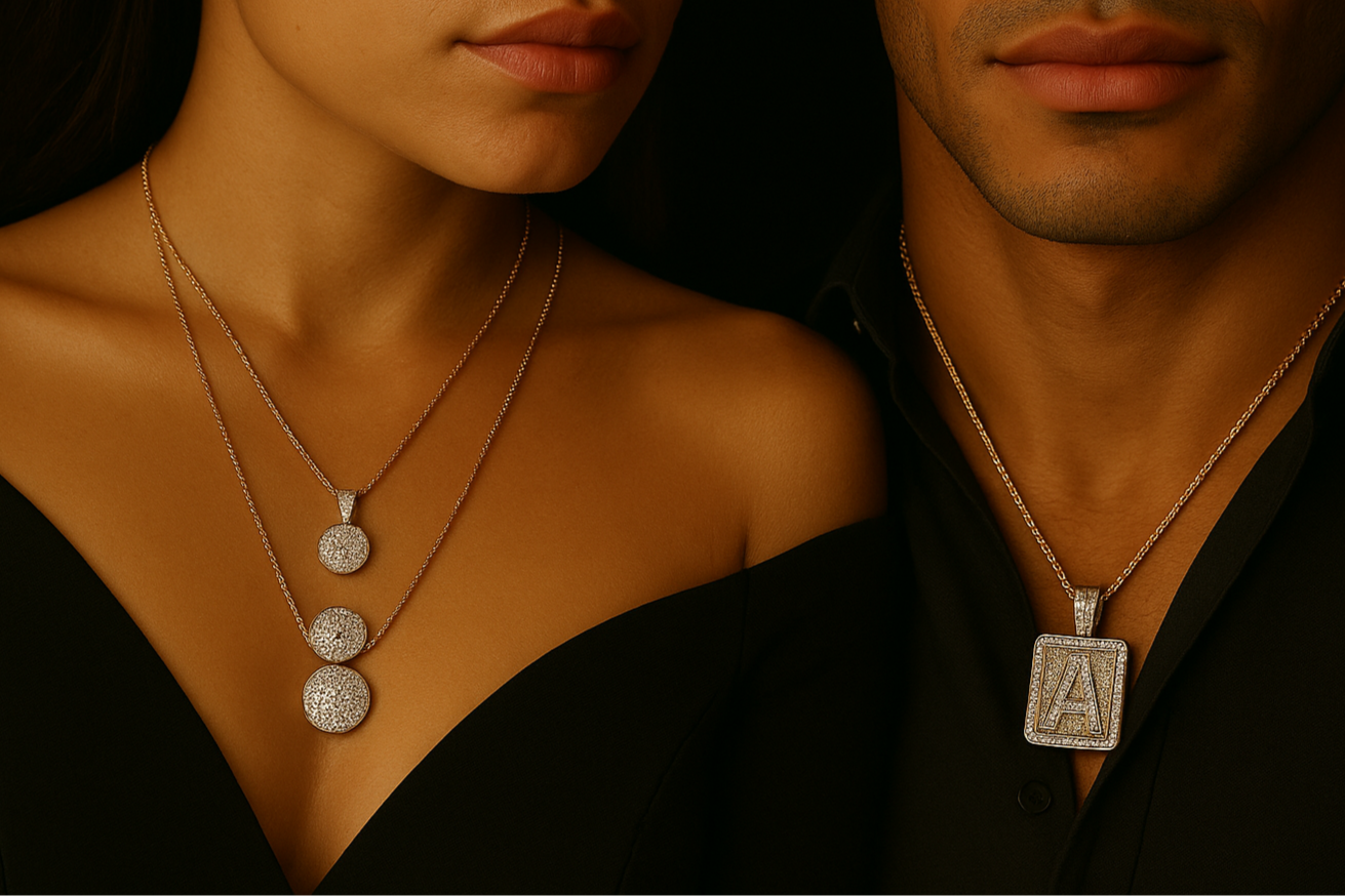 Hyper-realistic pendant collection with natural-looking models