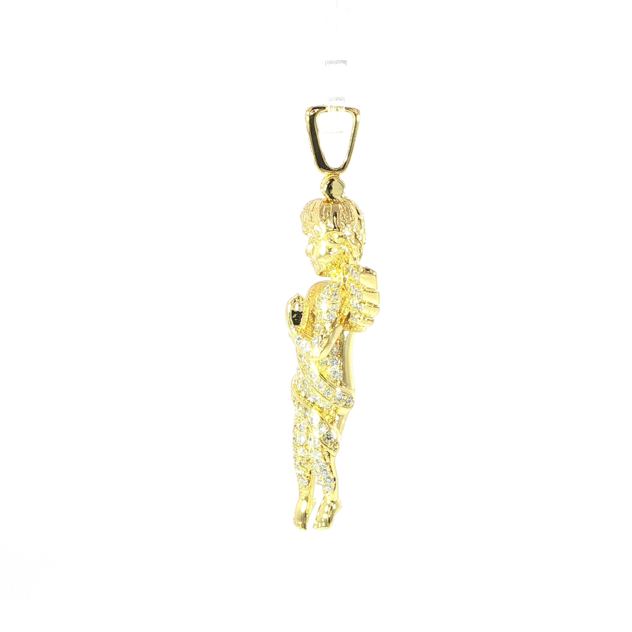 Luxury Sterling Silver Cherub Pendant