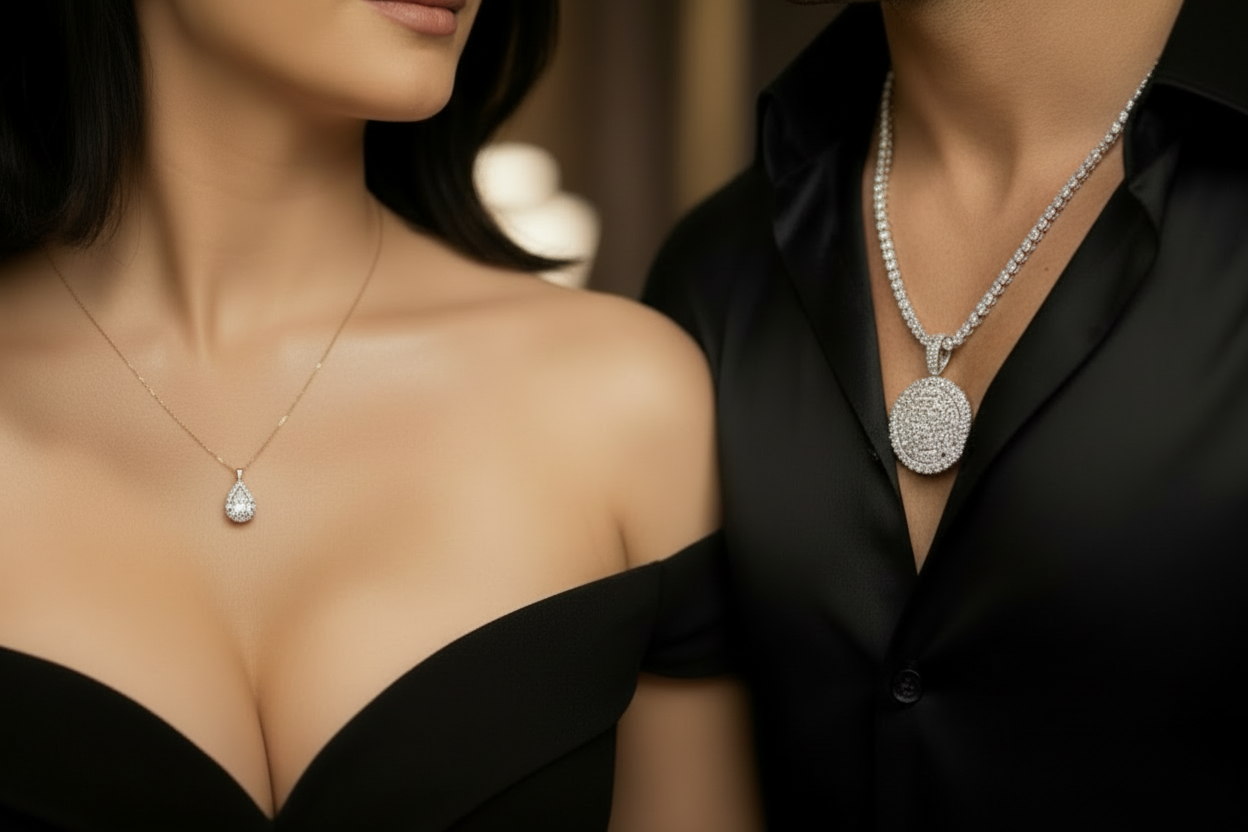 Luxury pendant collection with updated female model