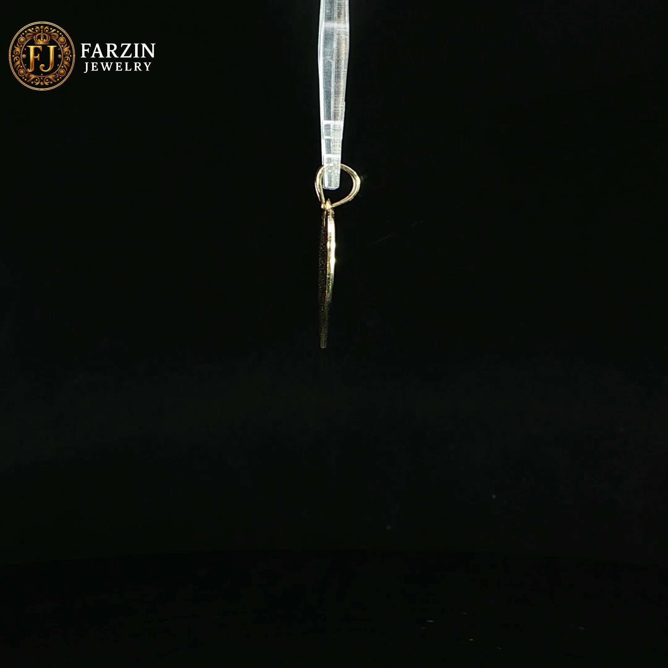 14K Yellow Gold Heart Pendant #4