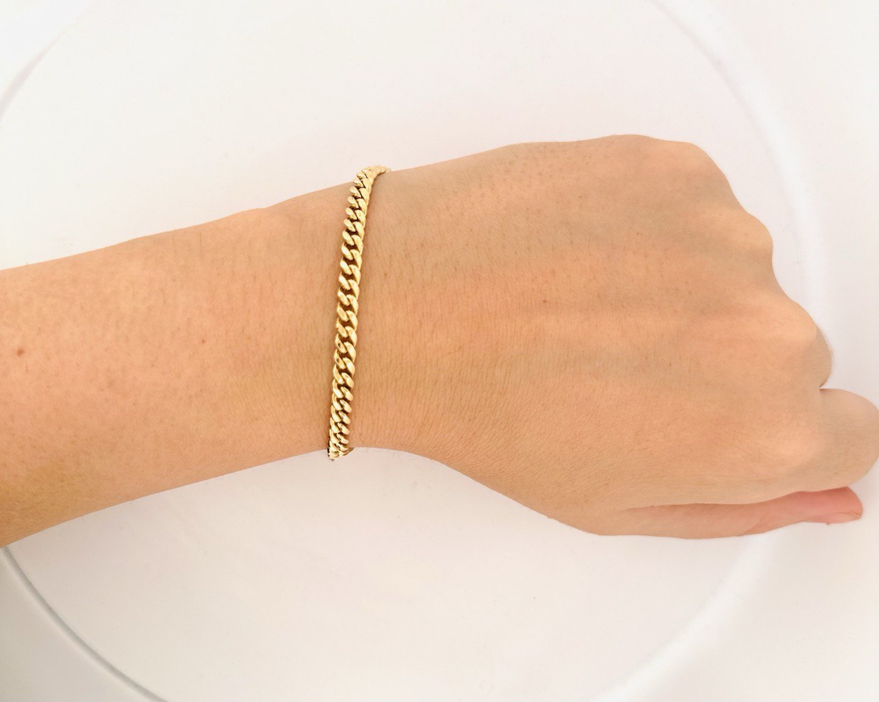 10K Yellow Gold Cuban Bracelet - 4.5MM