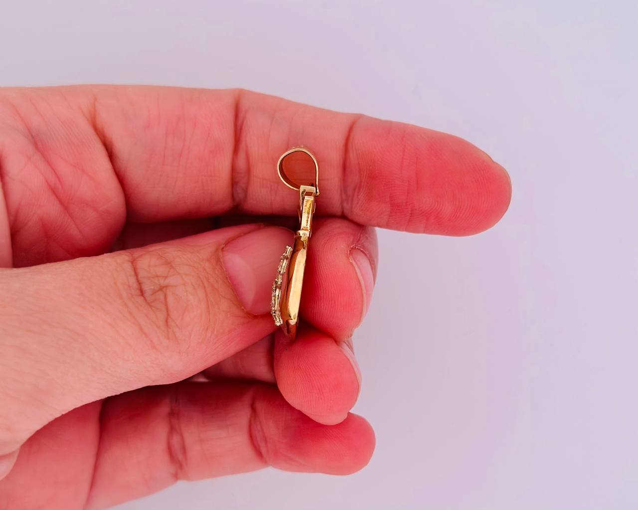 14K Money Bag Pendant with Diamonds