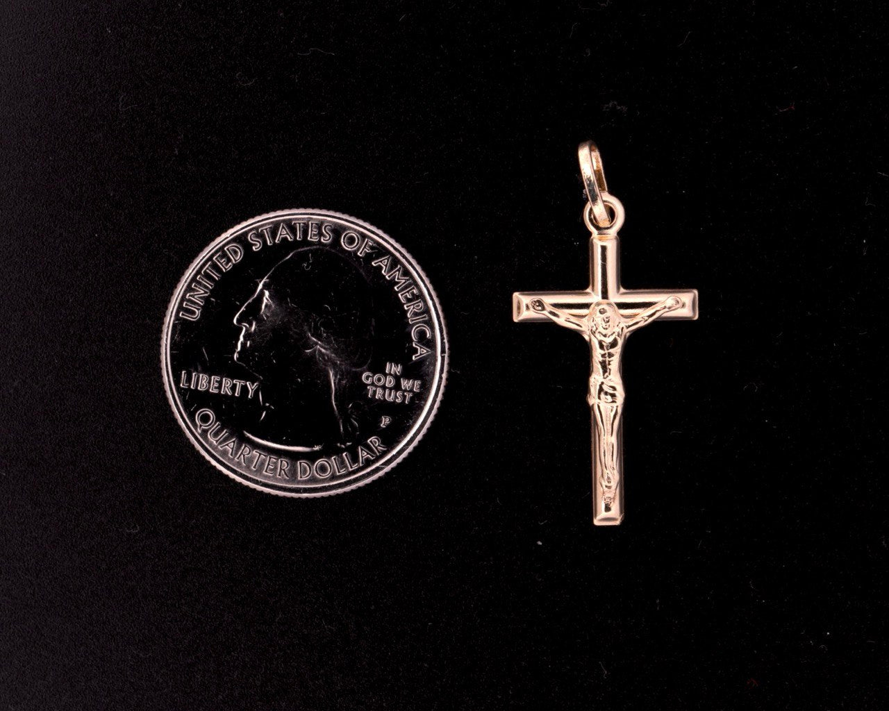 14K Gold Cross Pendant - 4