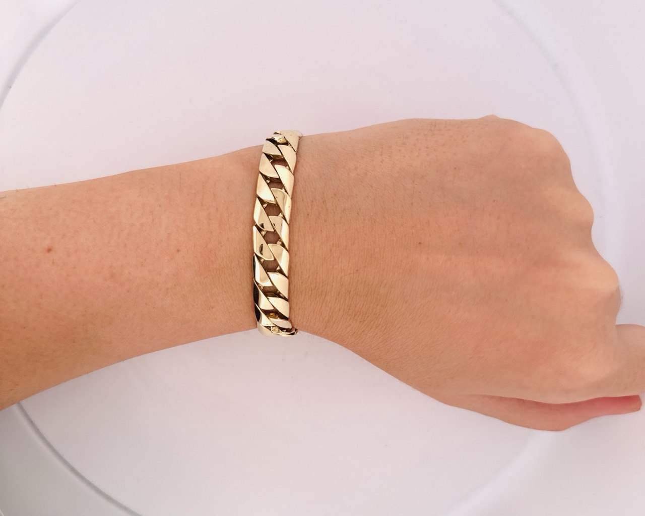 10K Solid Cuban Bracelet 10MM