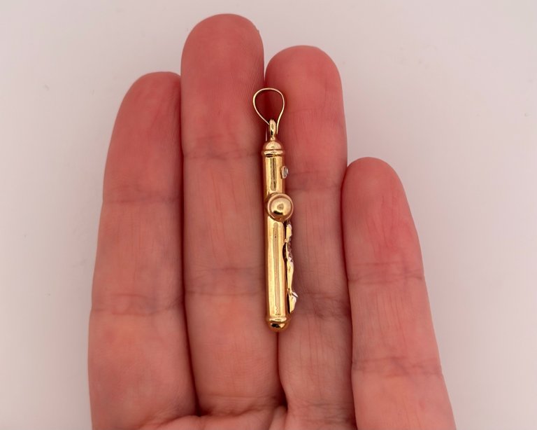 14K Crucifix Pendant - 1