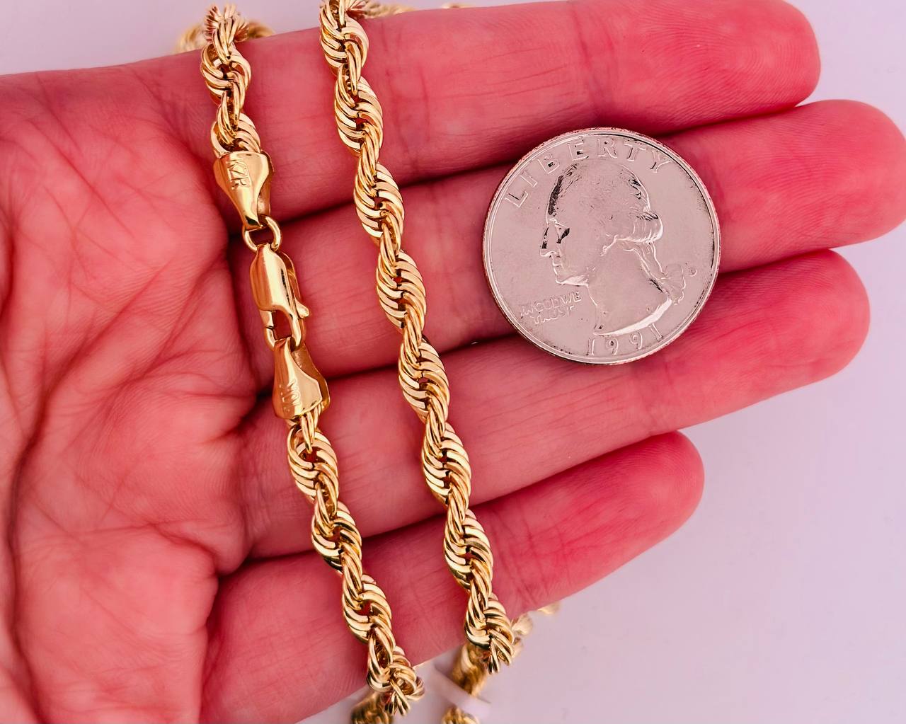 14K Gold Rope Chain - 5MM