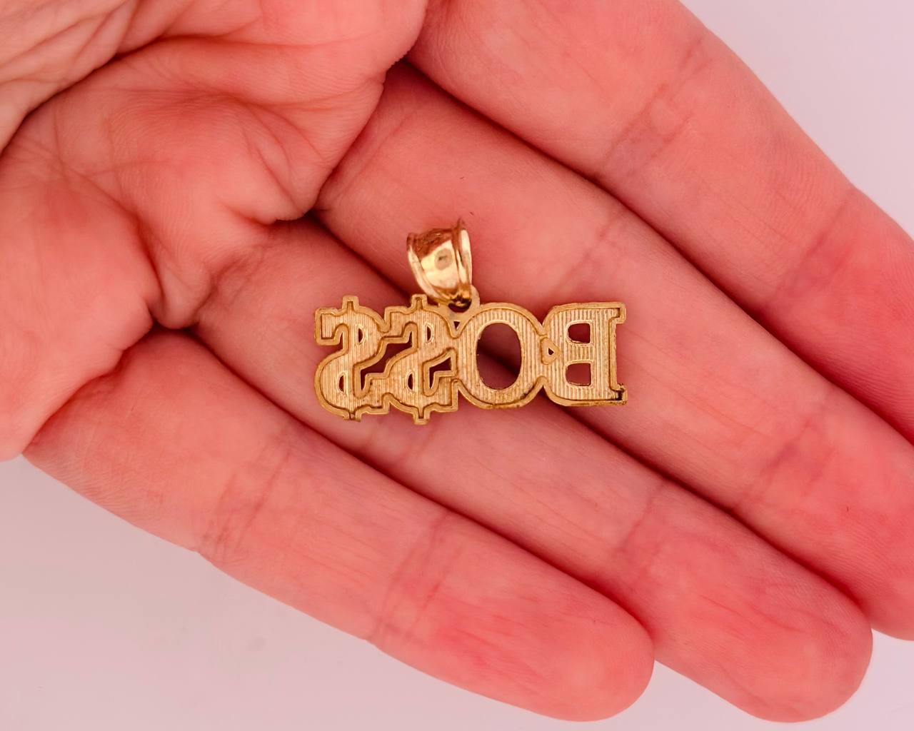 10K Gold Boss Pendant