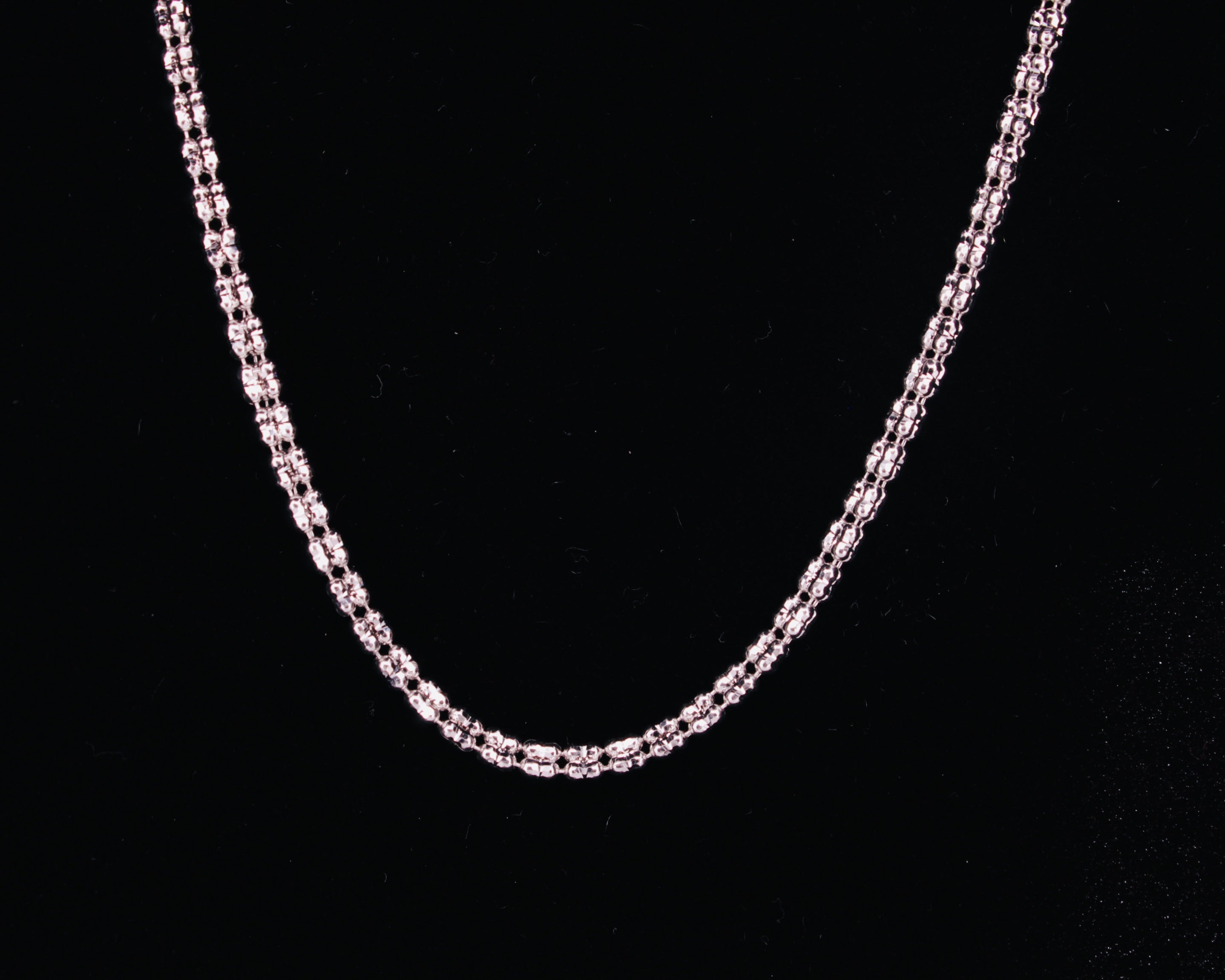 10K White Gold Ice Chain - 2.7mm