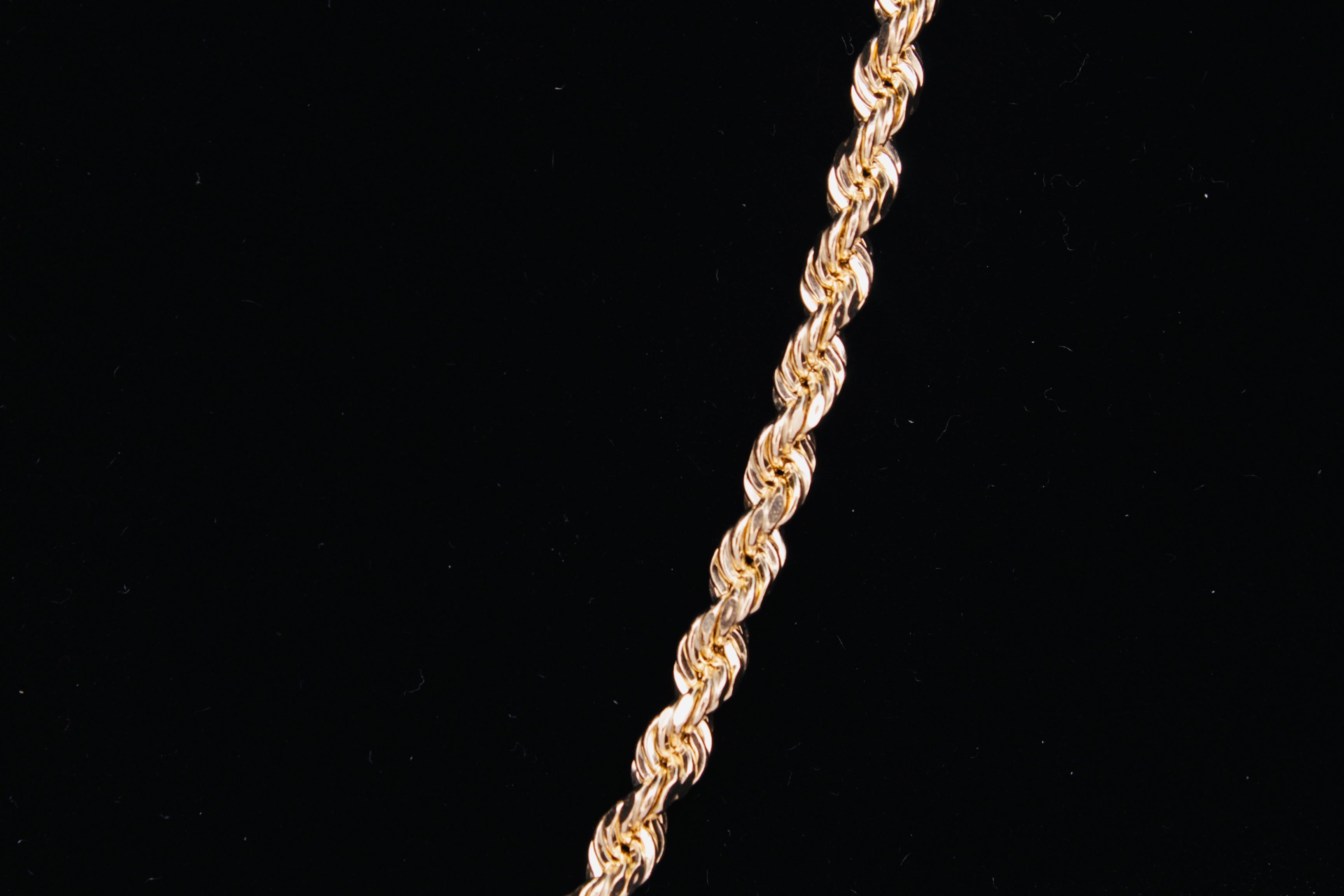 10K Gold Semi Rope Chain - 4MM
