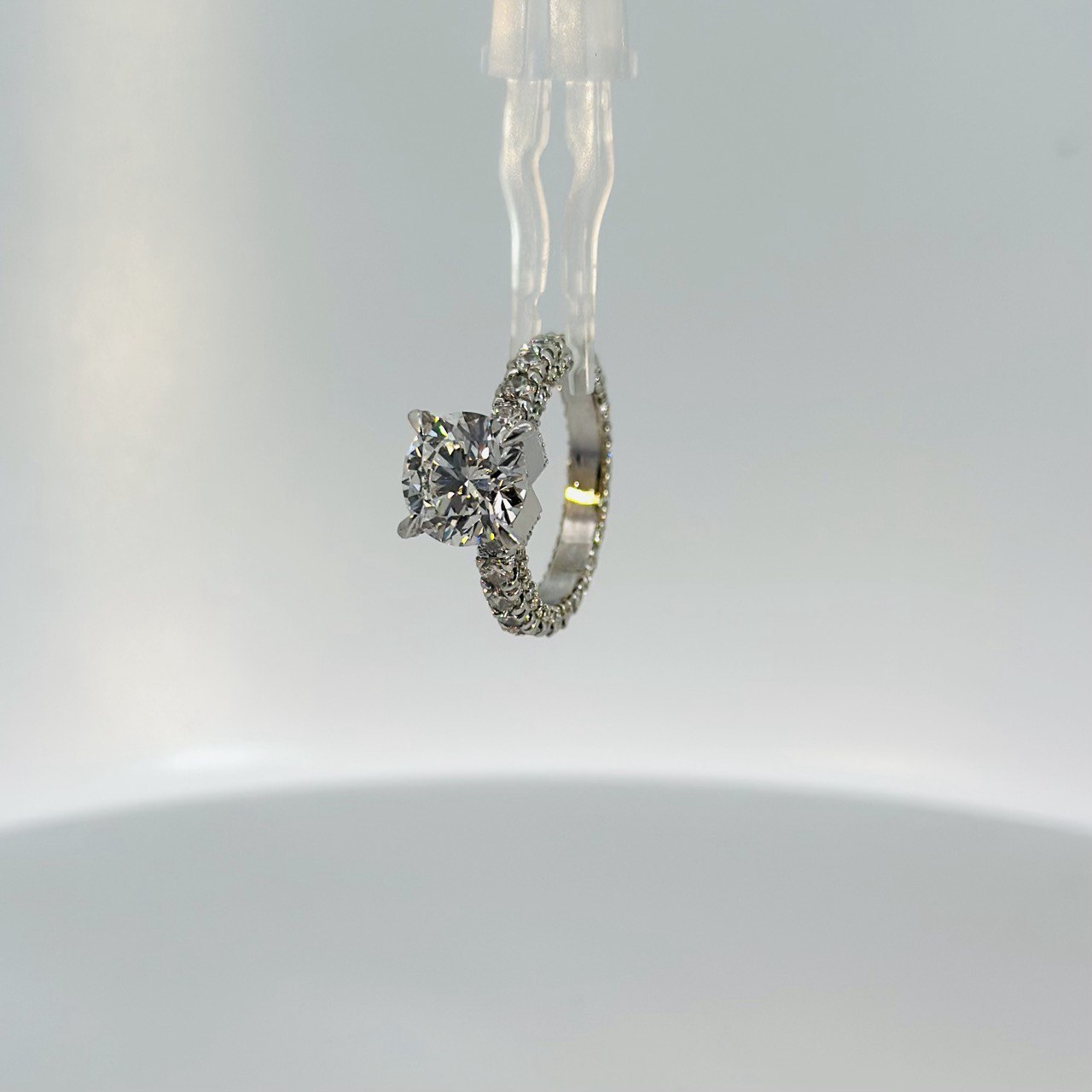 18K White Gold Diamond Engagement Ring - 4.75ctw - 2.70ct Center - F/VS1