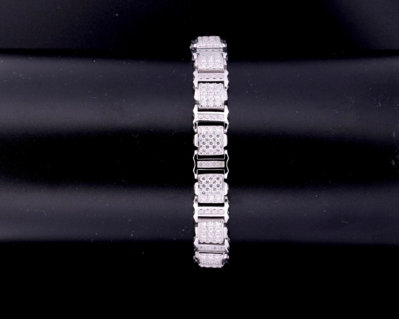 Sterling Silver Bracelet - 11mm, 10.10CT VVS Moissanite