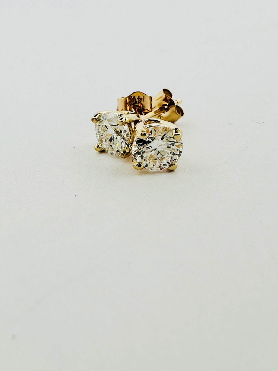 14K, SI 1LG Diamond Earring - 1