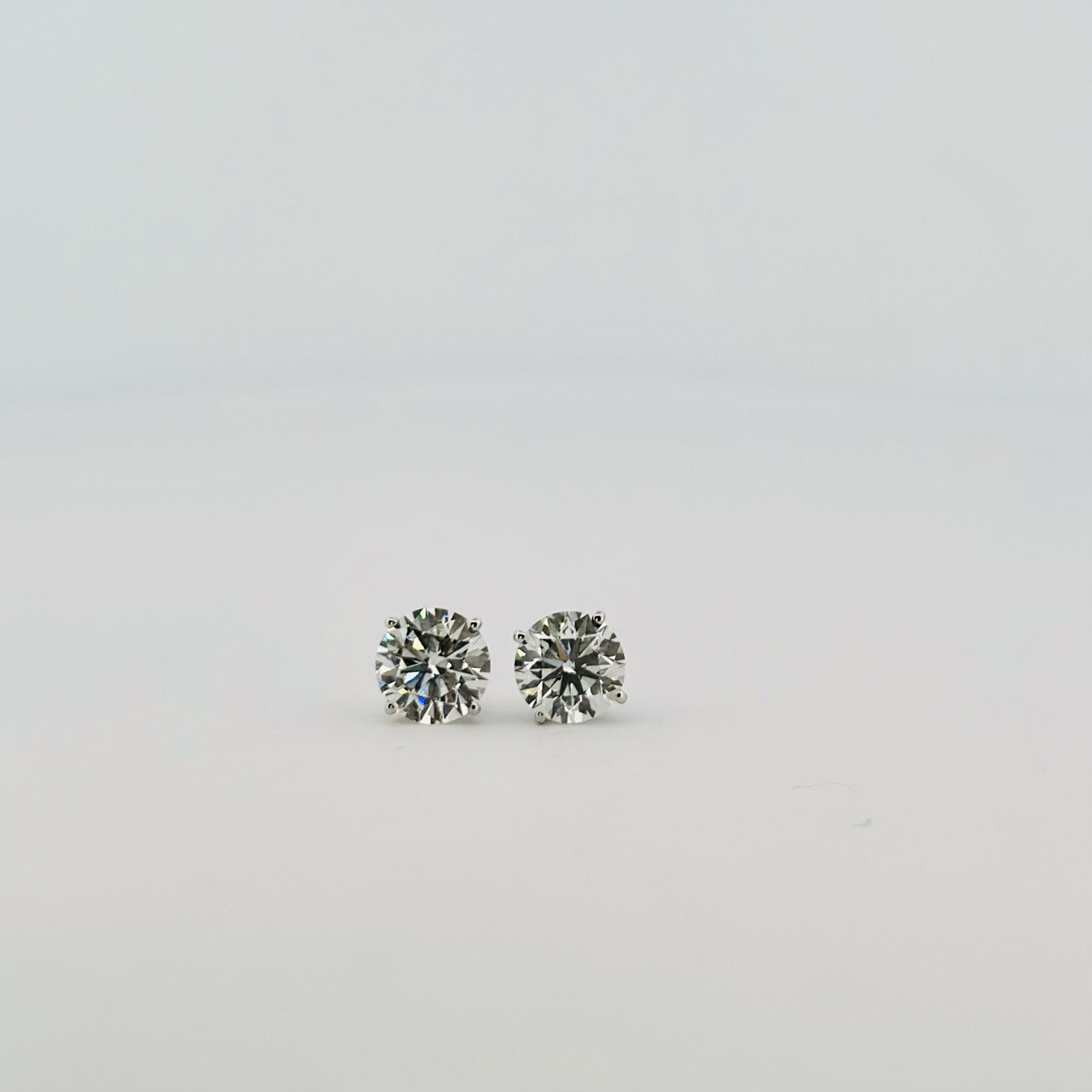 14K White Gold Stud Earrings with 2.06 CTW Lab-Grown Diamonds (1)