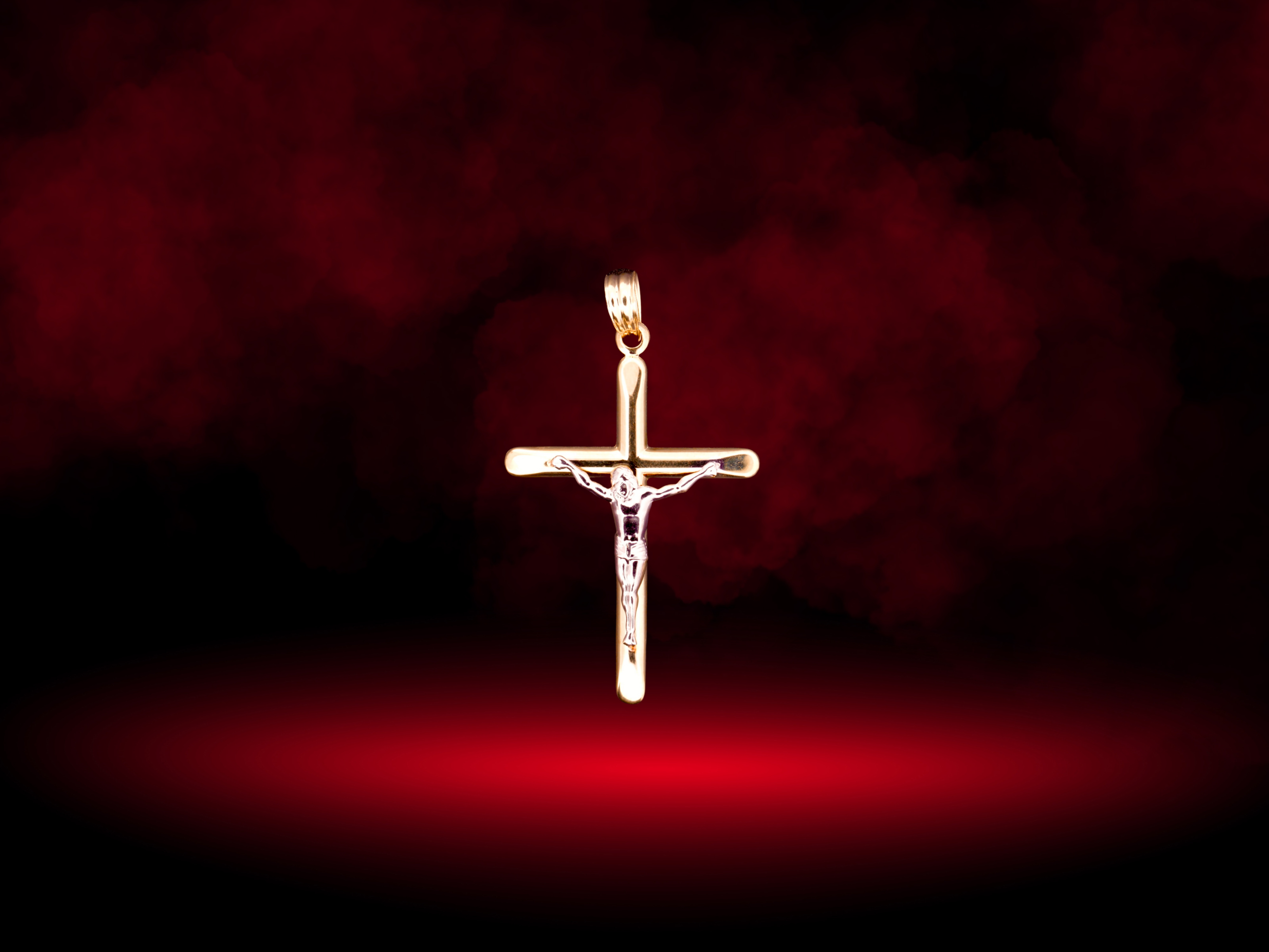14K Crucifix Pendant - 3