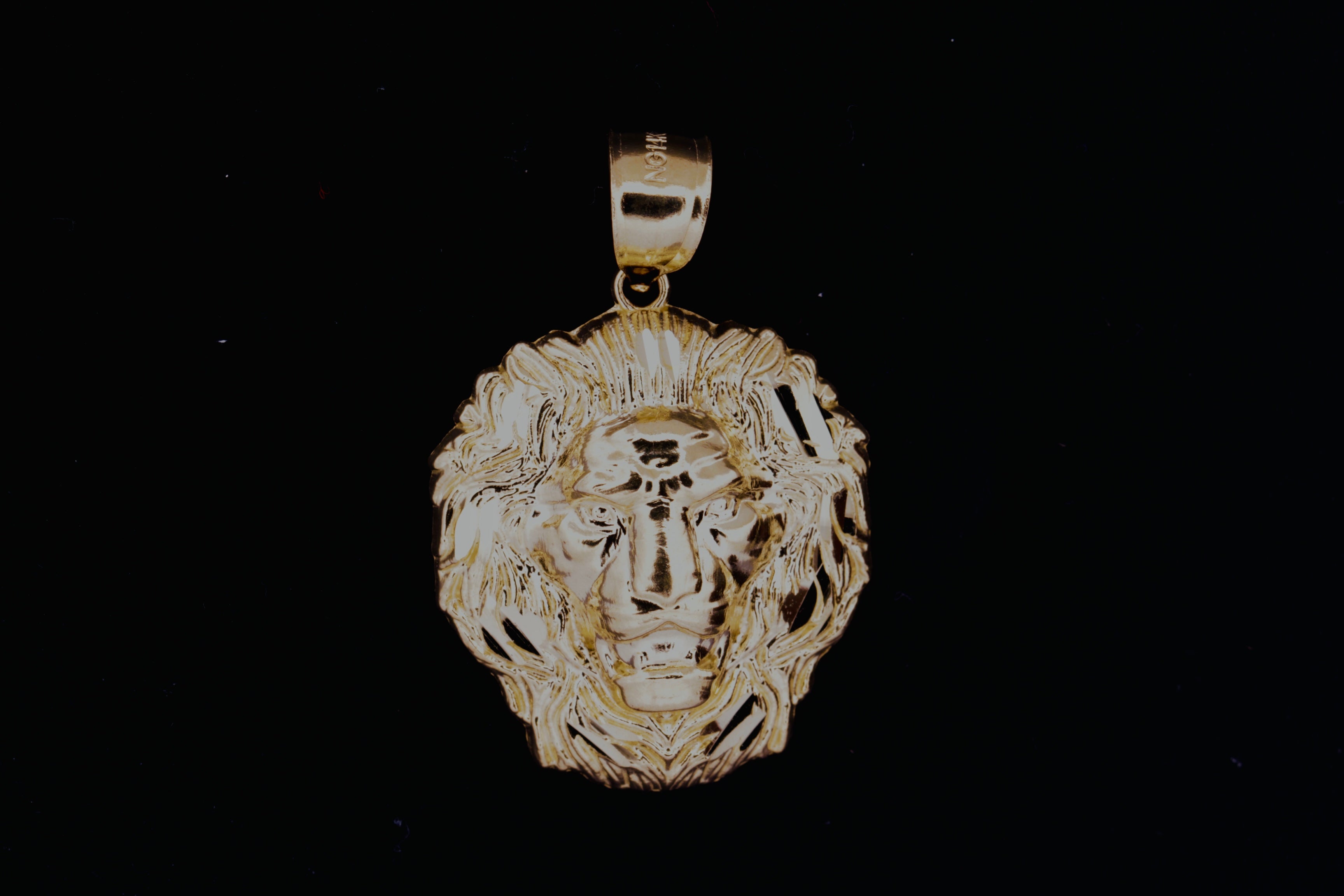 14K Lion Pendant - 1