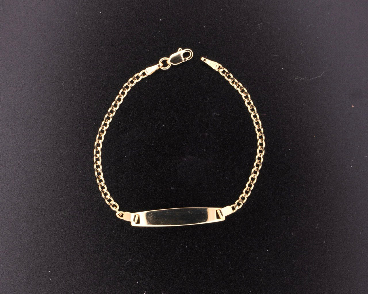 14K Yellow Gold Baby ID Bracelet - 5MM