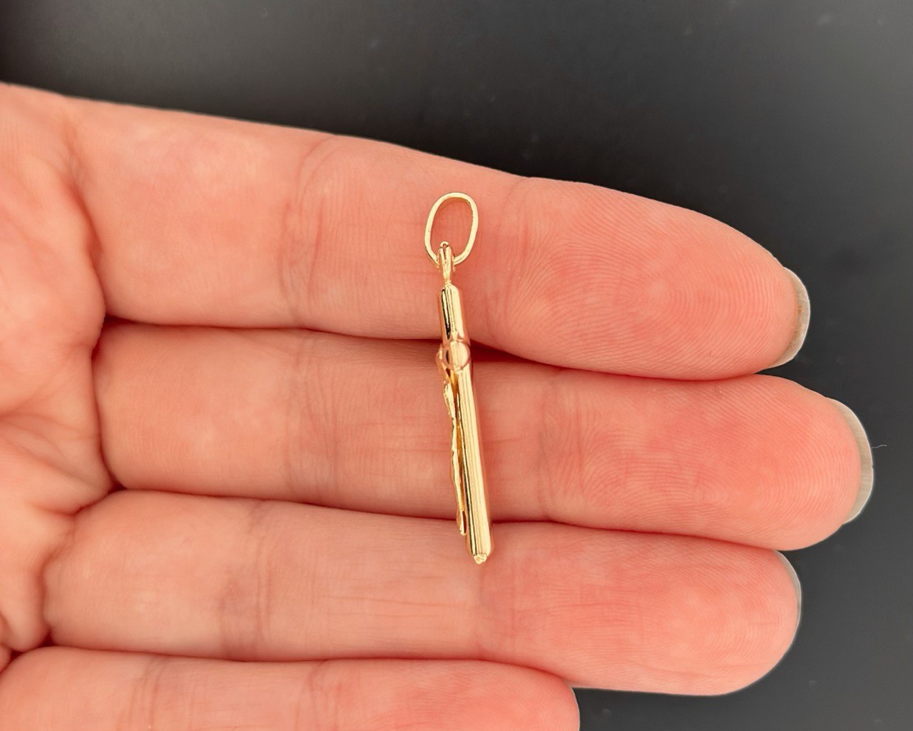 14K Gold Cross Pendant - 4