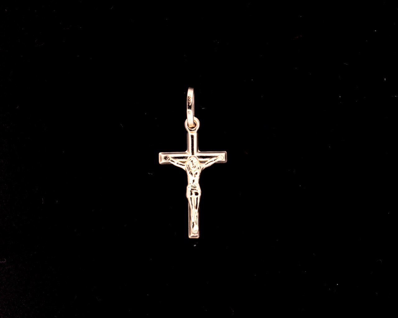 14K Gold Cross Pendant - 2