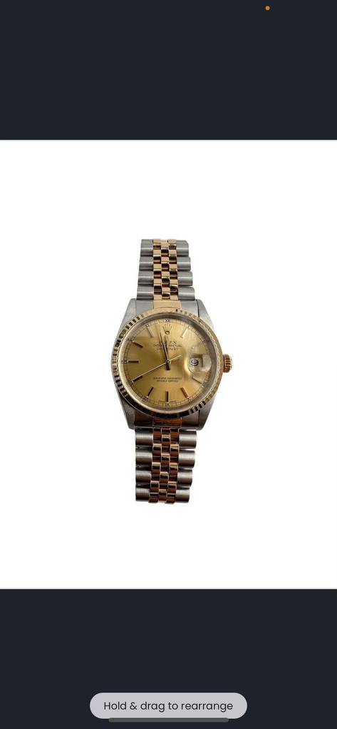 Rolex 36 Two-Tone Date Quickset - 18K YG/SS (Ref. 16233)