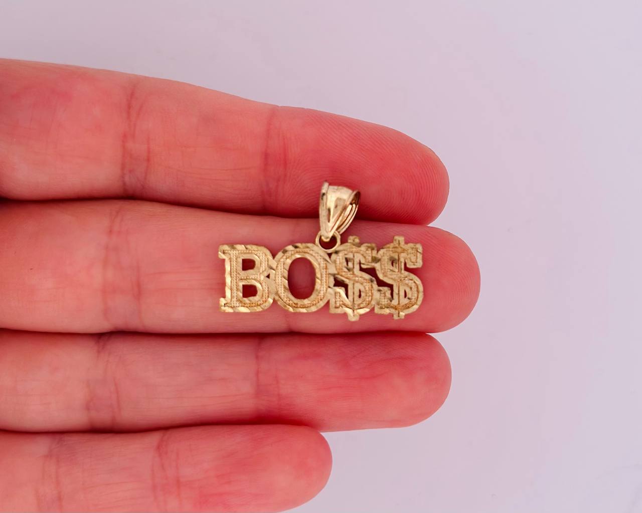10K Gold Boss Pendant