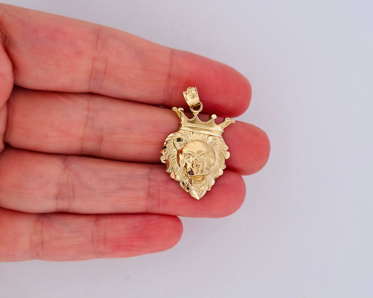 14K Lion Pendant - 2