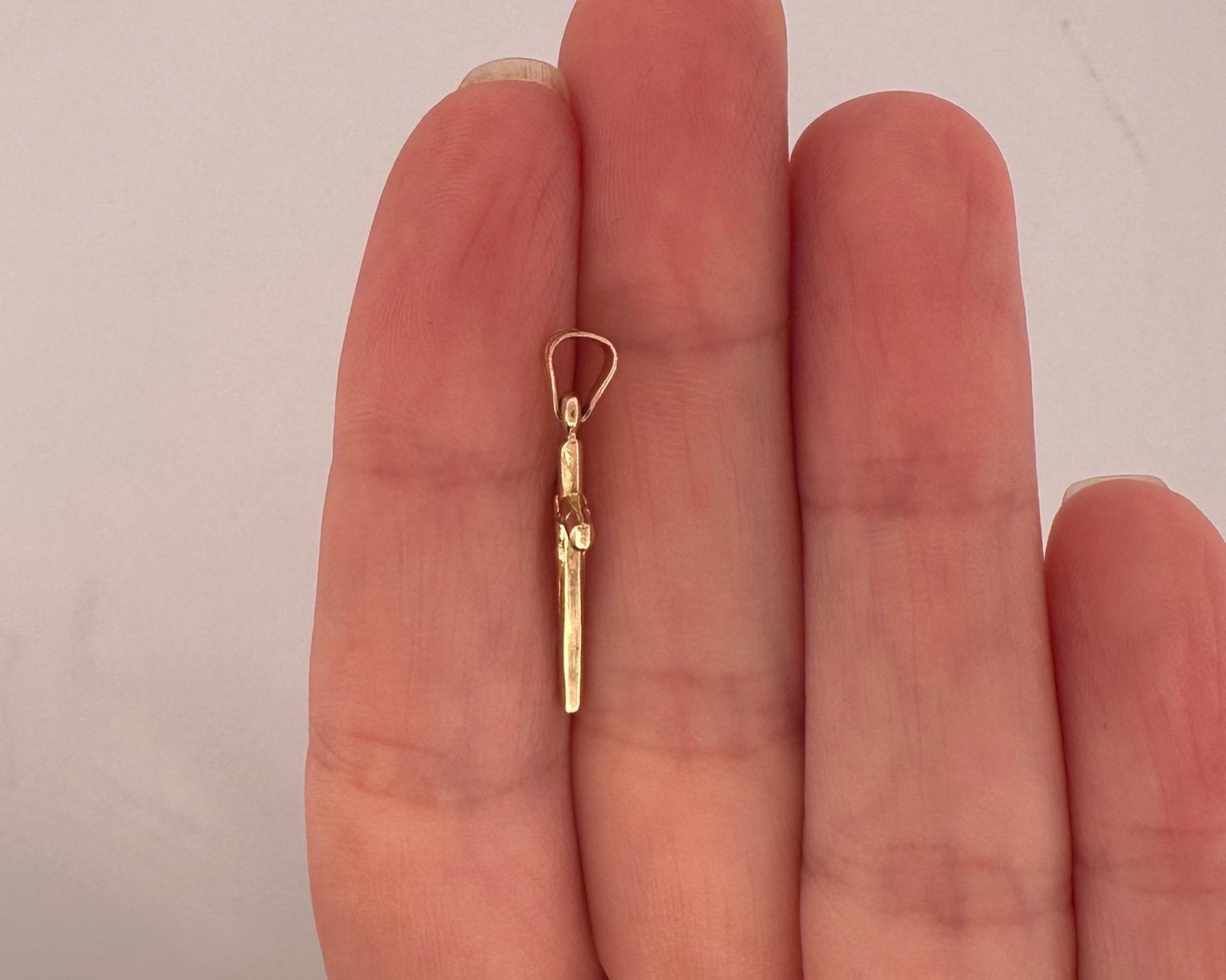14K Gold Crucifix Pendant - 3