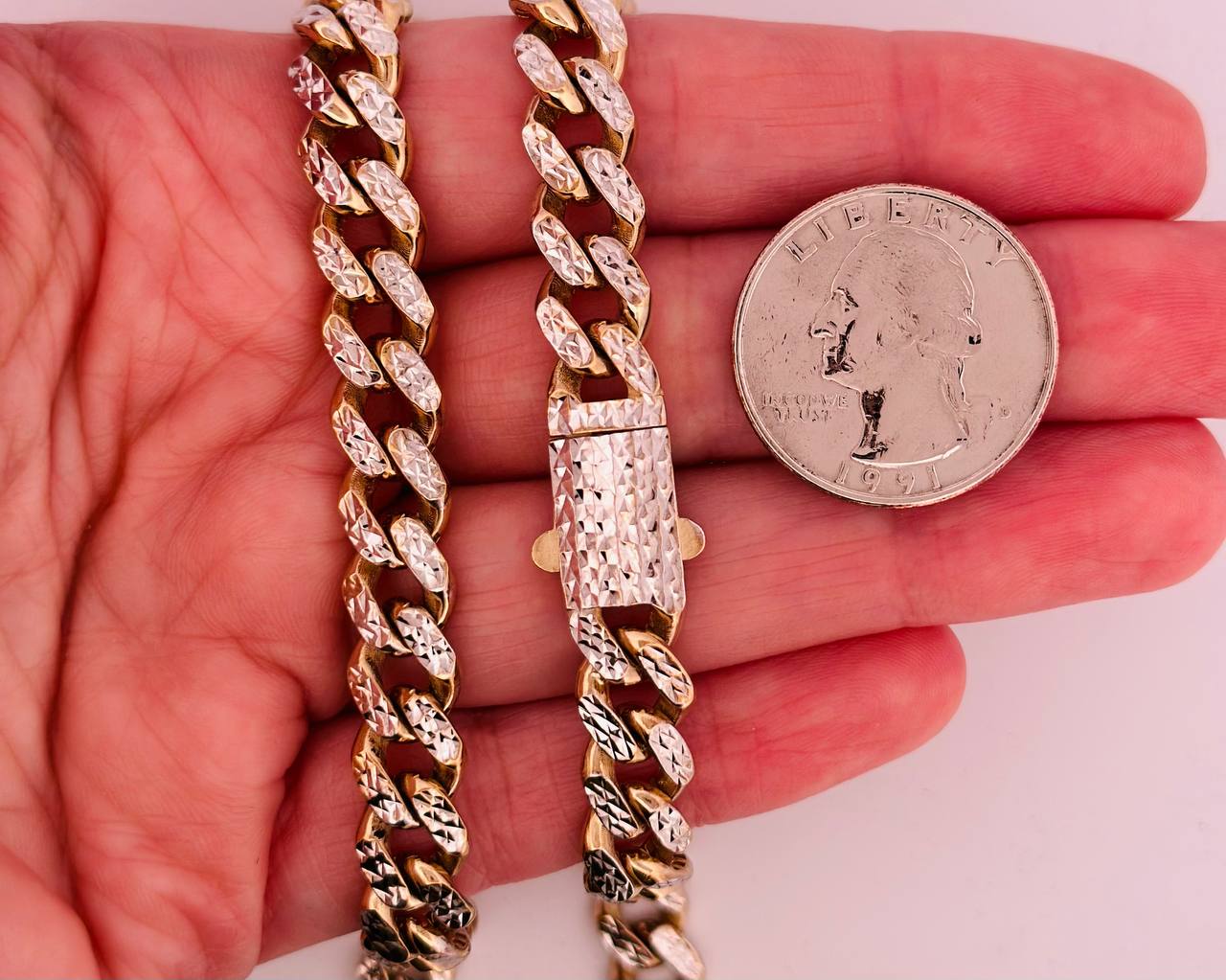 10K Diamond Cut Cuban Chain - 8.8mm