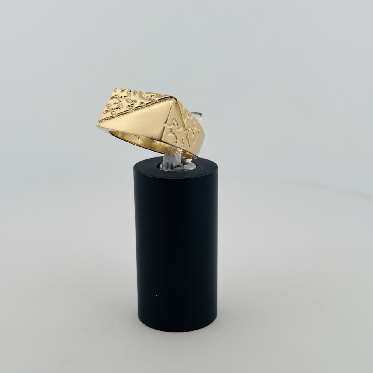 14K Yellow Gold Nugget Men’s Ring - 10.1MM