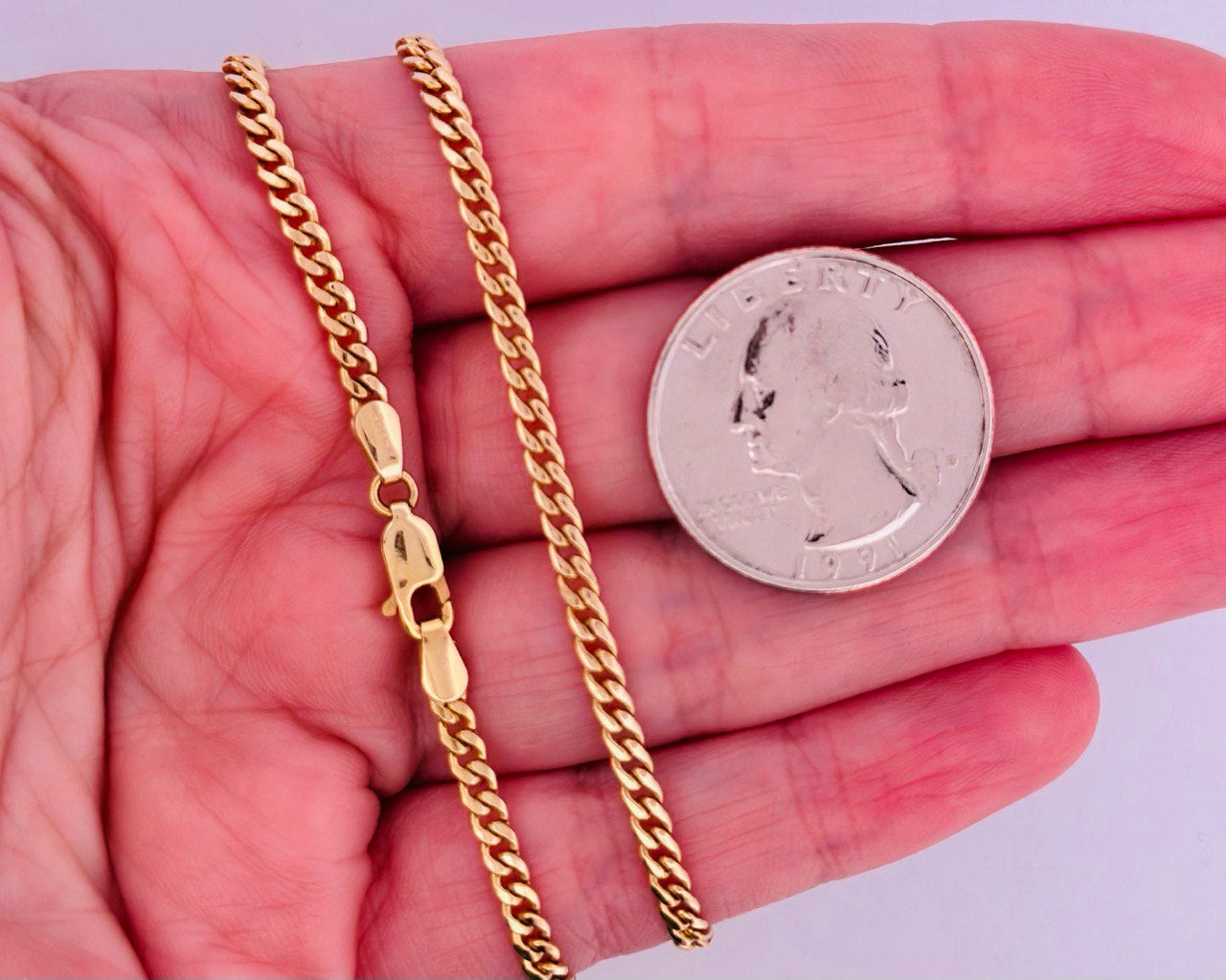10K Gold Mini Miami Cuban Chain - 3MM