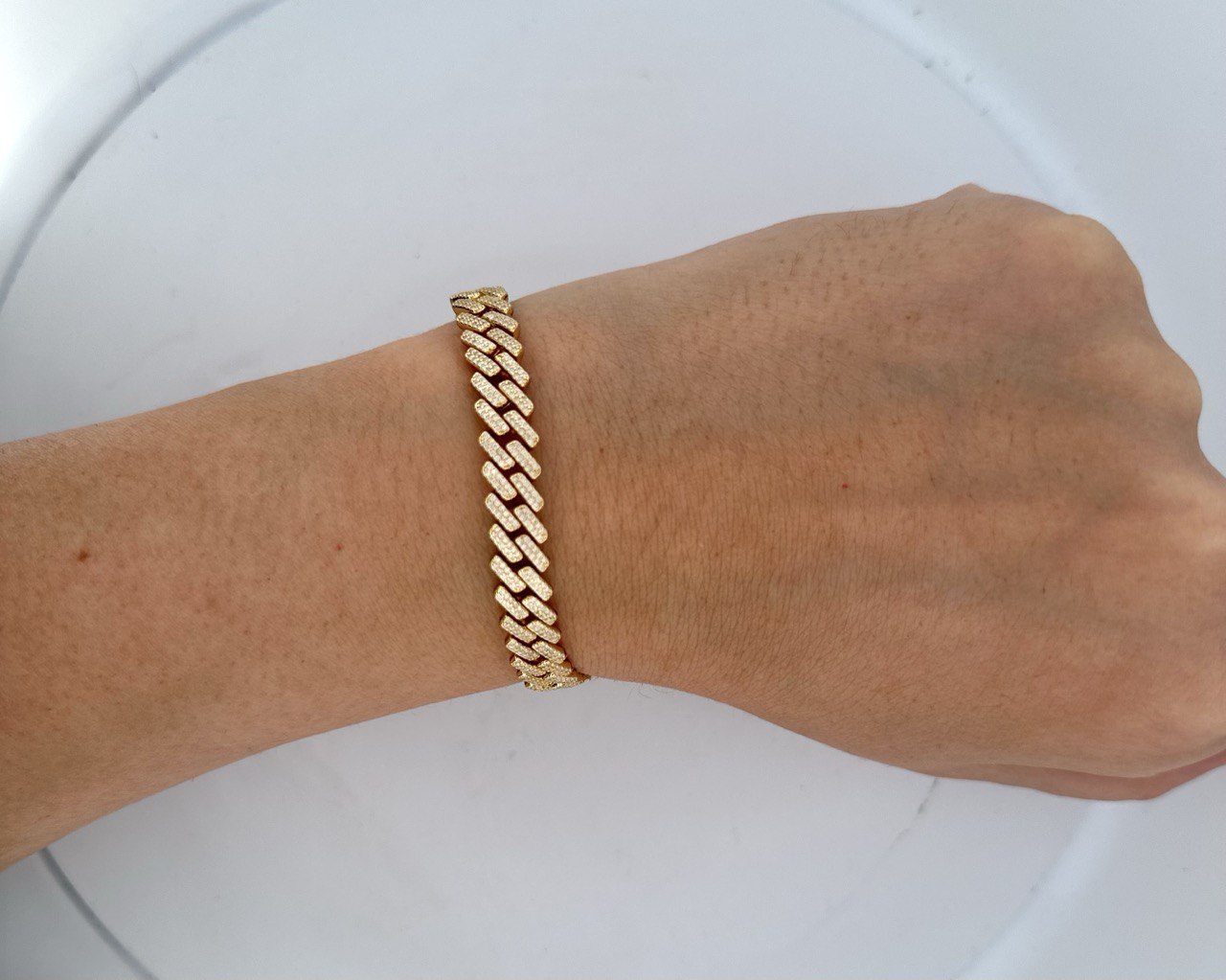 Sterling Silver Miami Cuban Bracelet - 3.84CT VVS-D Moissanite, 8MM