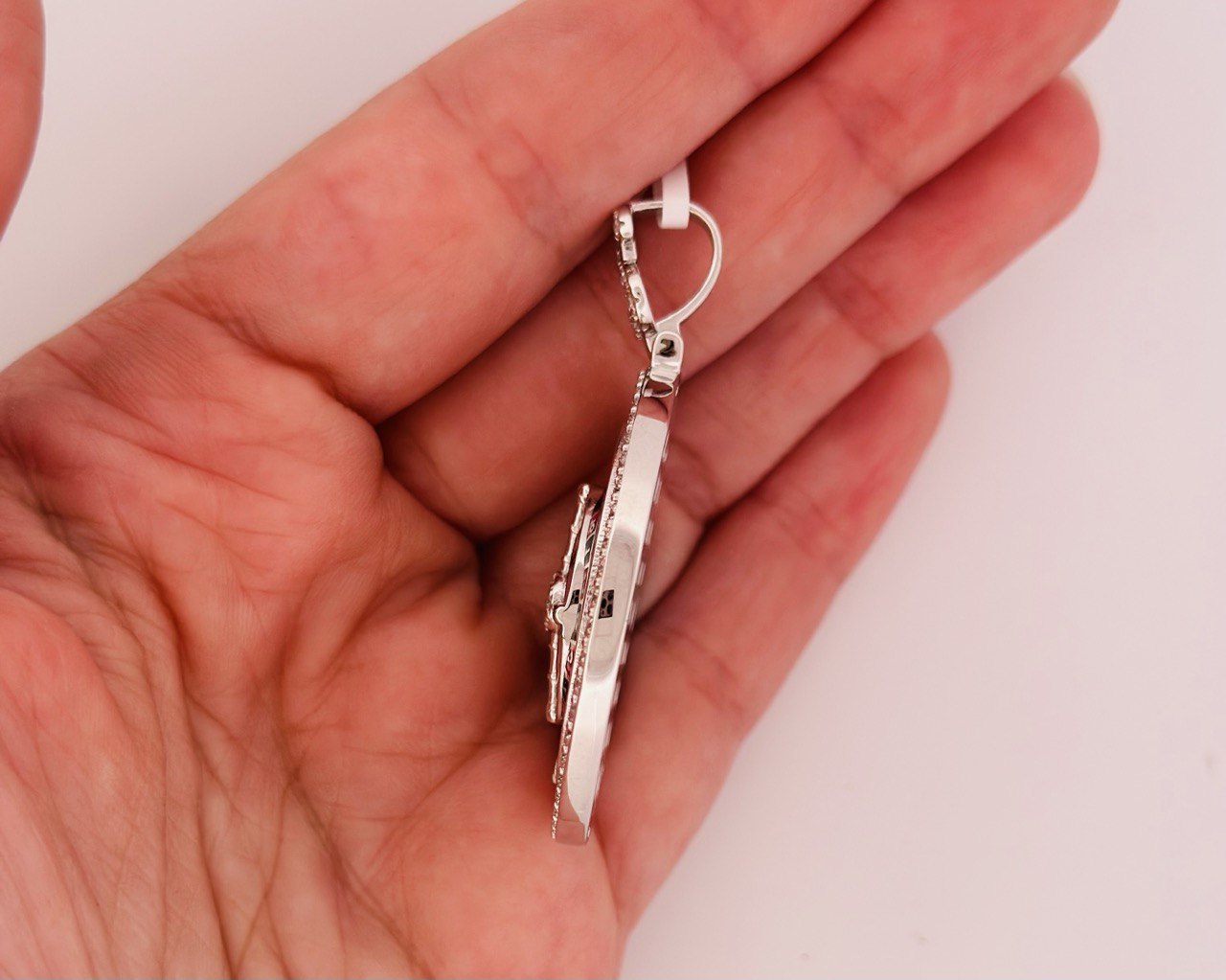 Sterling Silver Roulette Pendant with VVS Moissanite - 5.34 Carat