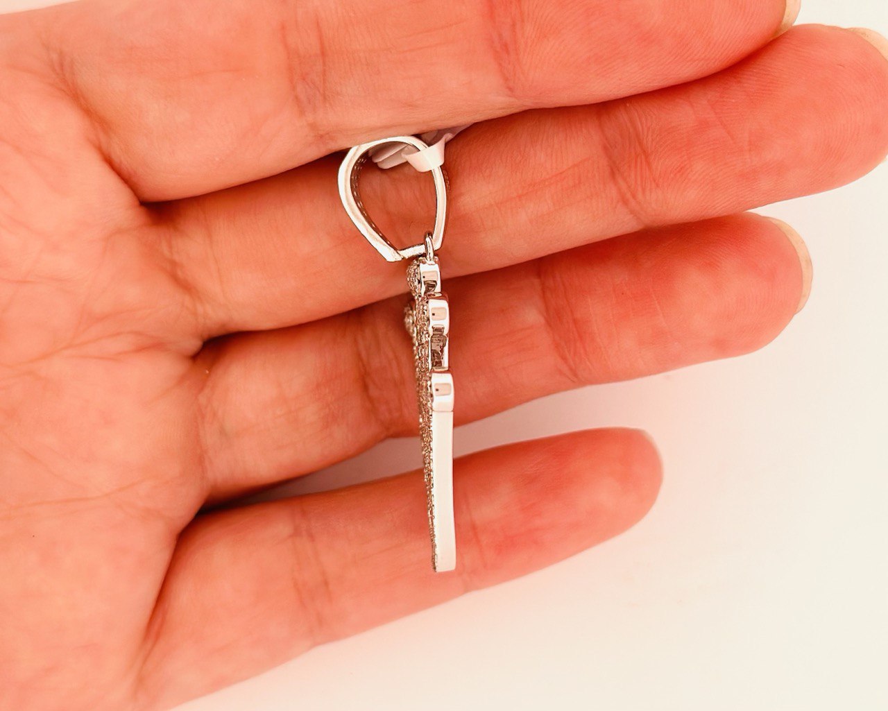 Sterling Silver Crown Pendant with VVS Moissanite - 2.34 Carat