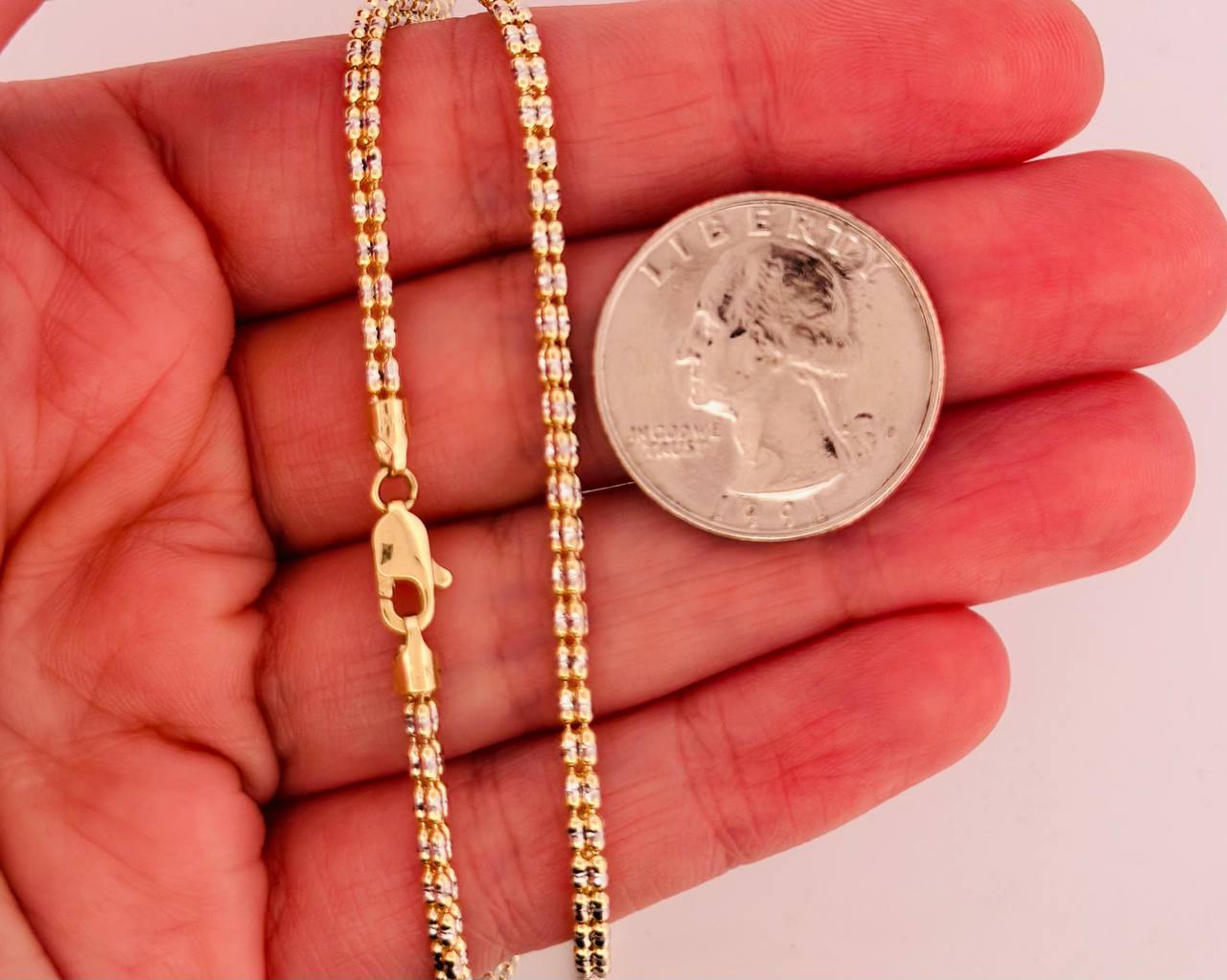 10K Yellow Gold Ice Chain - 2.6mm