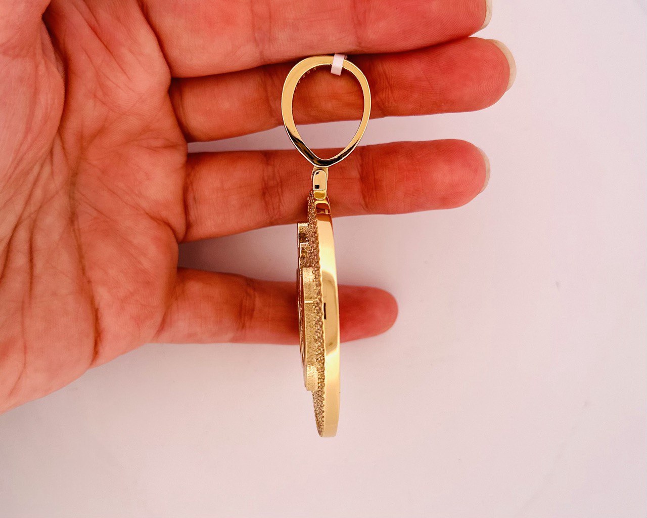 Sterling Silver Allah Pendant with VVS Moissanite - 8.8 Carats