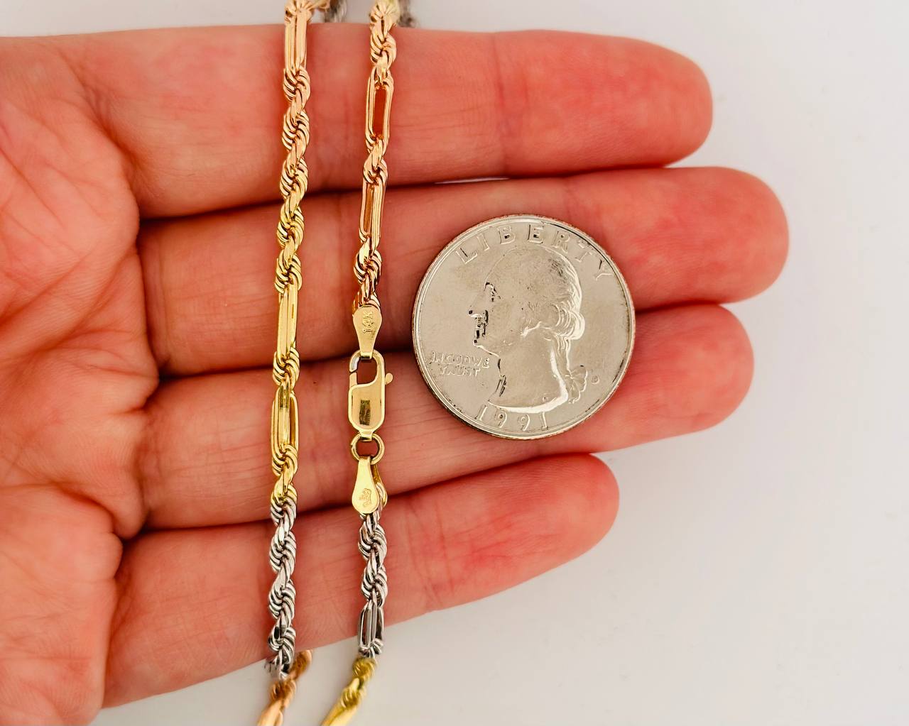 14K Solid Milano Chain - 3.2MM