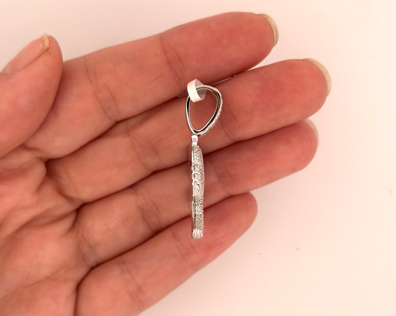 Sterling Silver Barbie Pendant with VVS Moissanite - 1.53 Carat