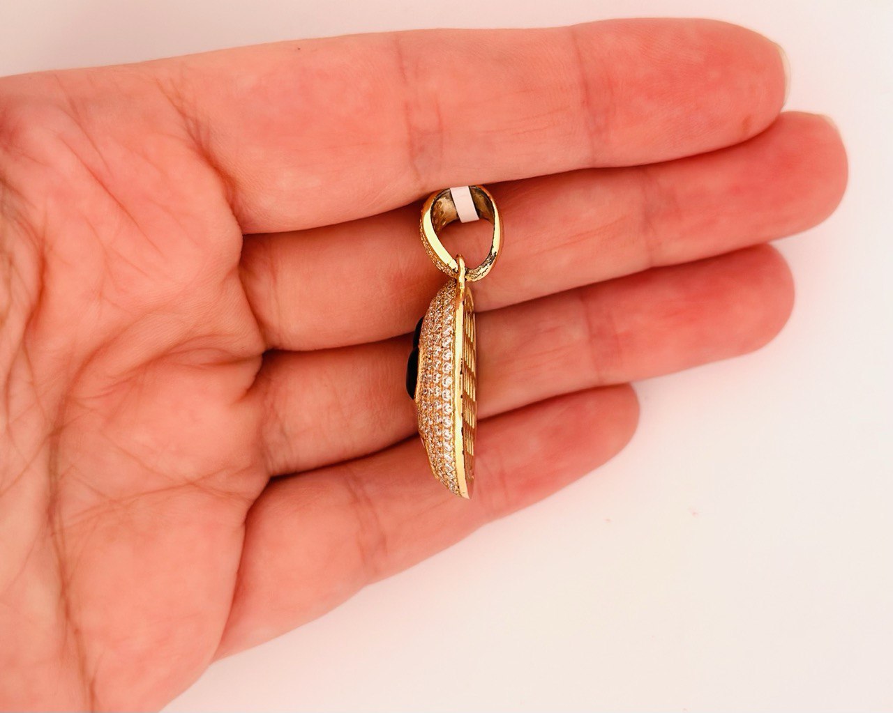 Sterling Silver Smile Pendant with VVS Moissanite - 2.72 Carat